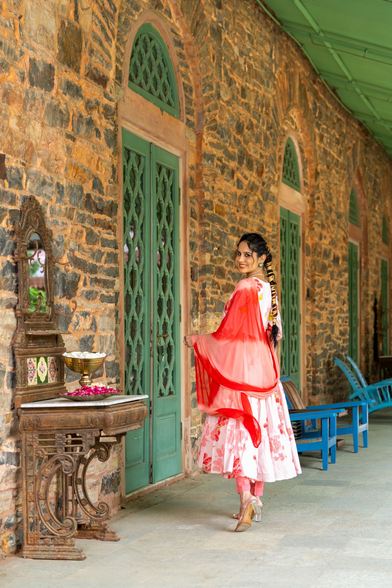 BLUSHING MIRROR ANARKALI SUIT SET