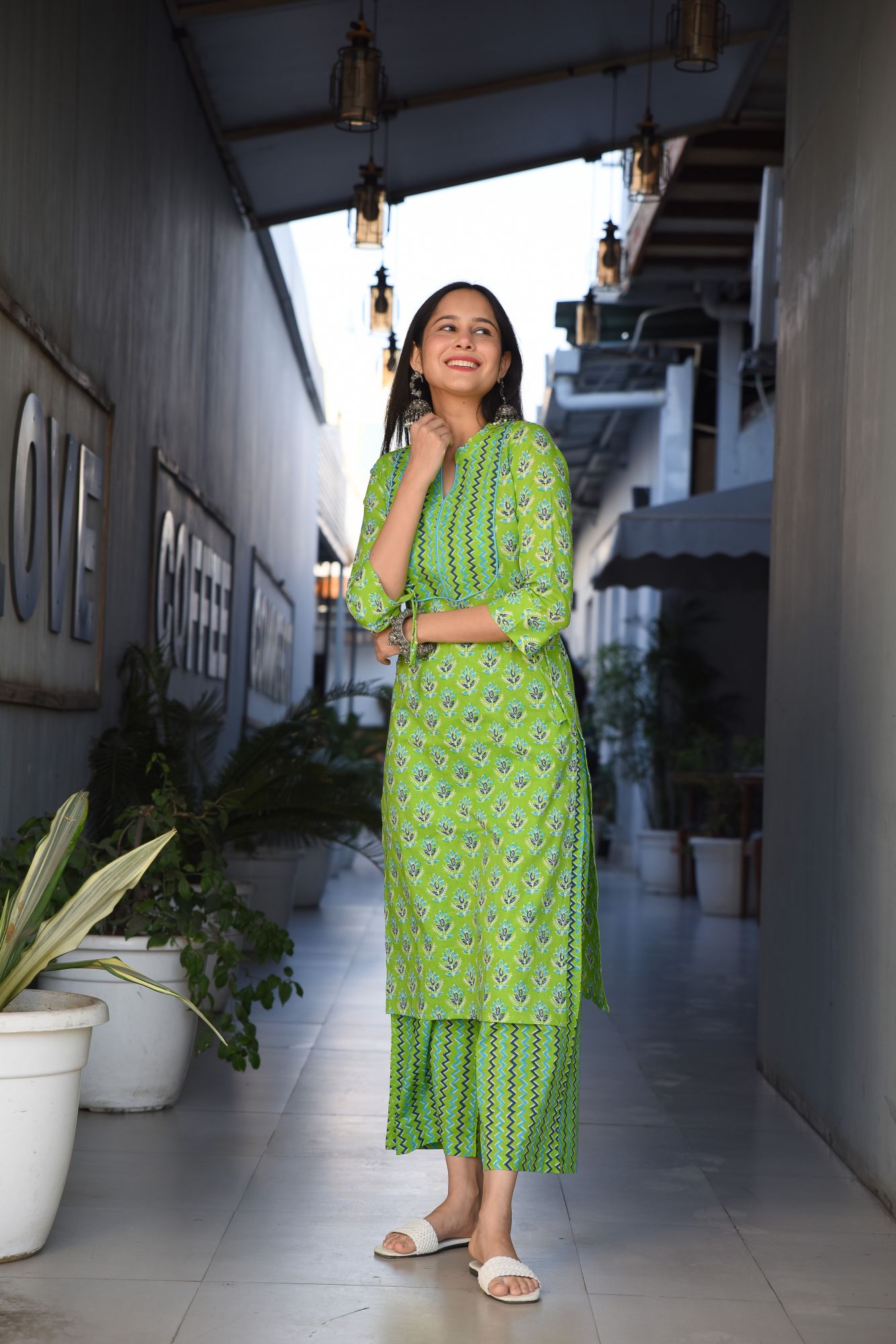 PASTEL PRINTED KURTA-PALAZZO SET