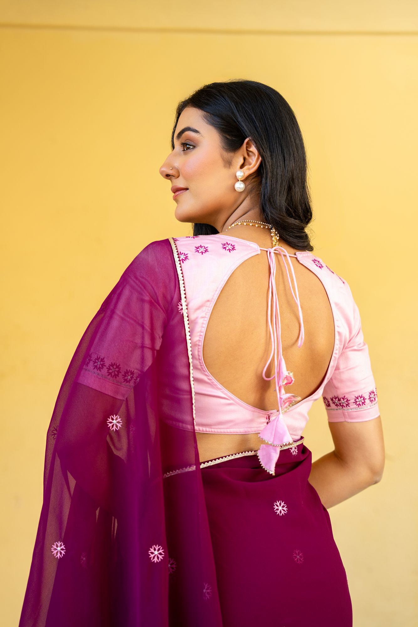 VIOLETTA GEORGETTE EMBROIDERY SAREE