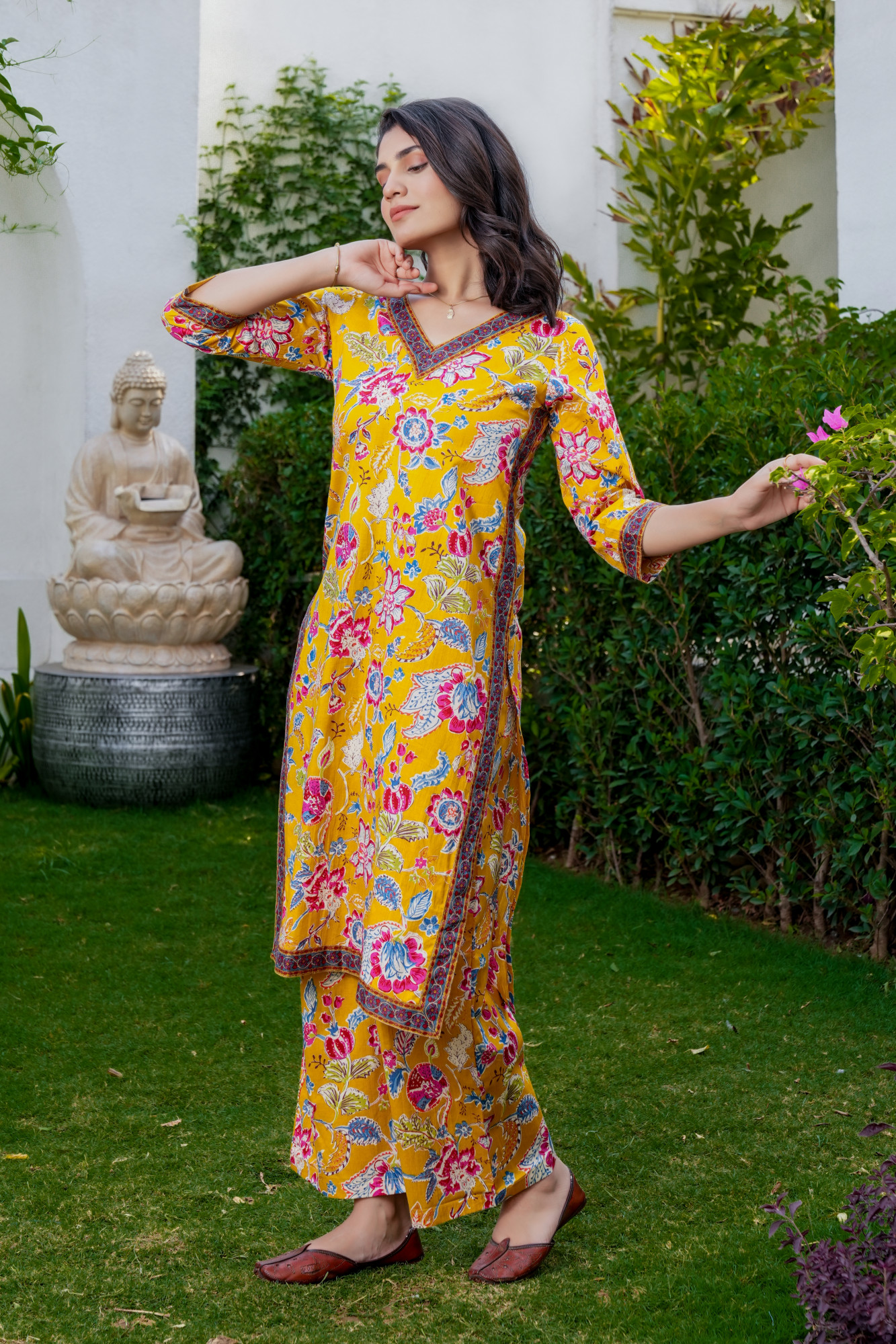 KASHISH YELLOW COTTON SET