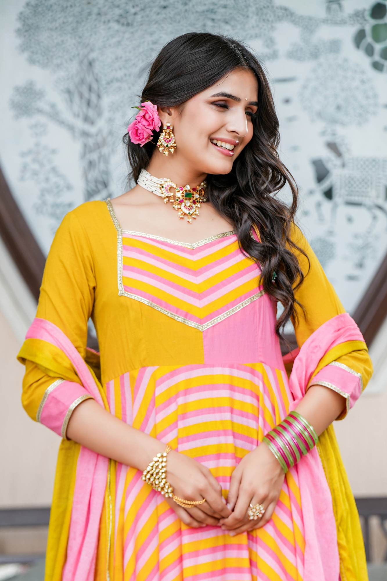 TARANGINI MULTI SHADES ANARKALI SET