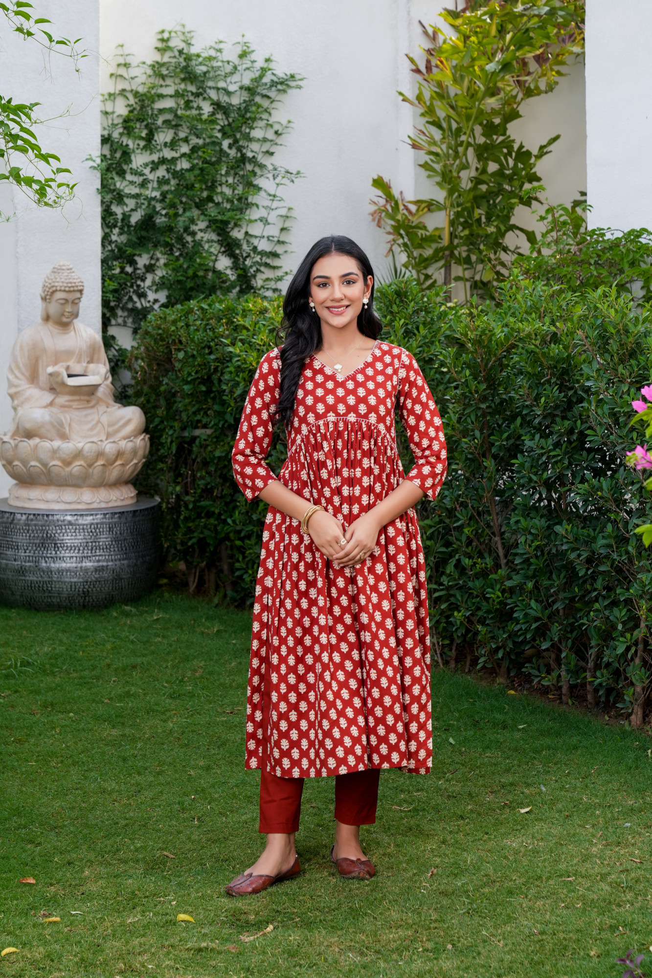 MAHEEN MARRON COTTON SET