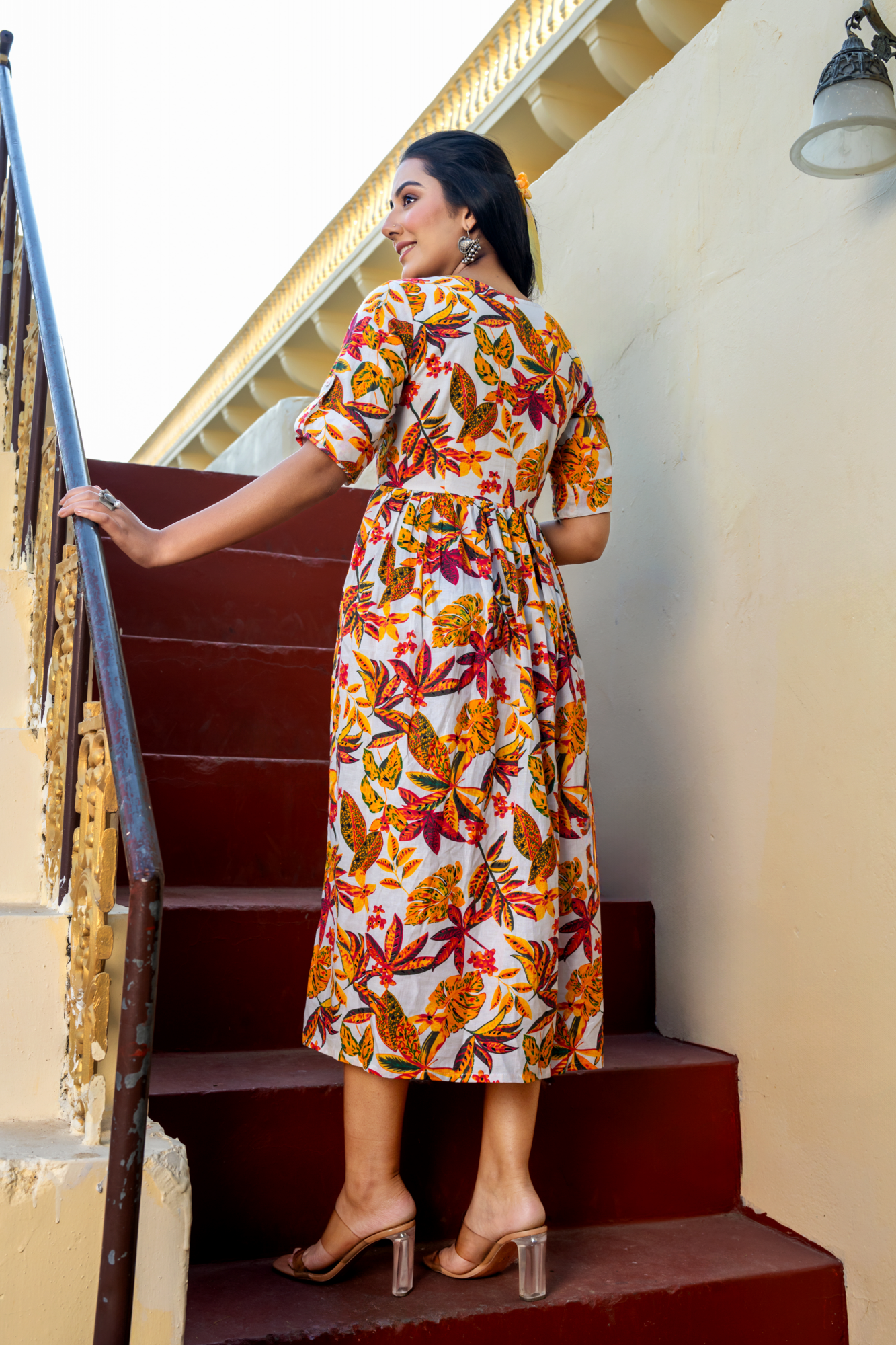 BAAG-E-GUL COTTON DRESS