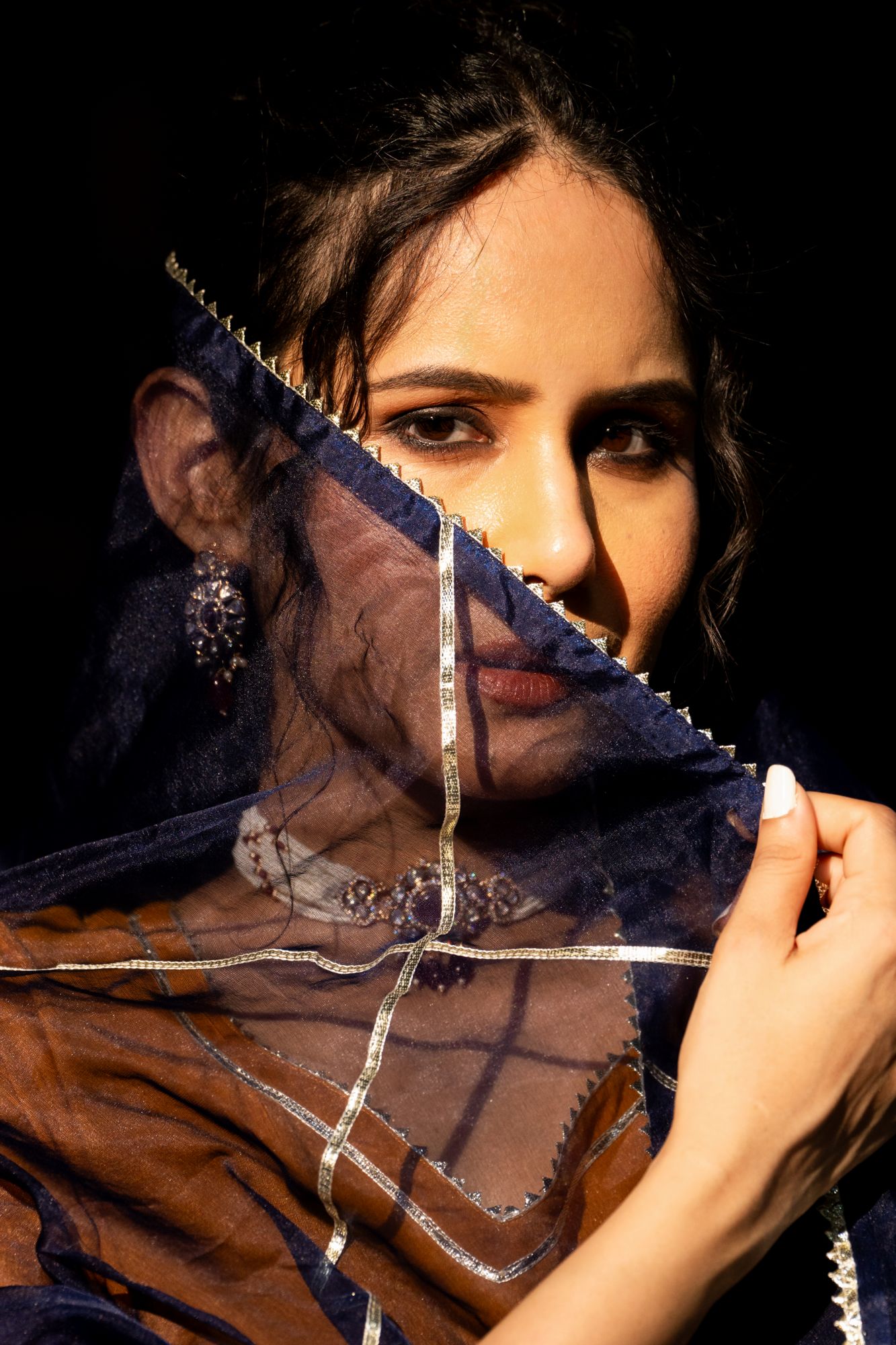 MUSTARD REGAL GOTA ANARKALI SET