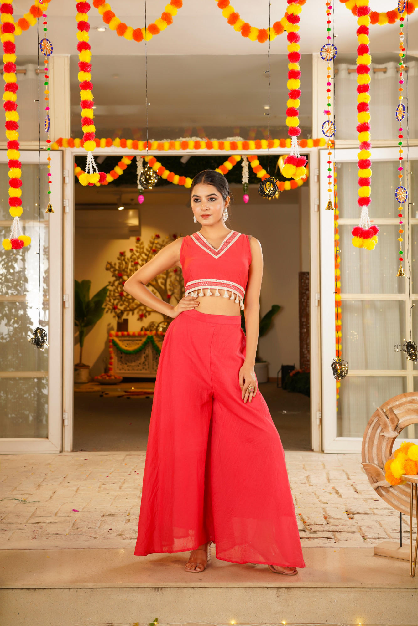 MALORA CHANDERI CAPE SET