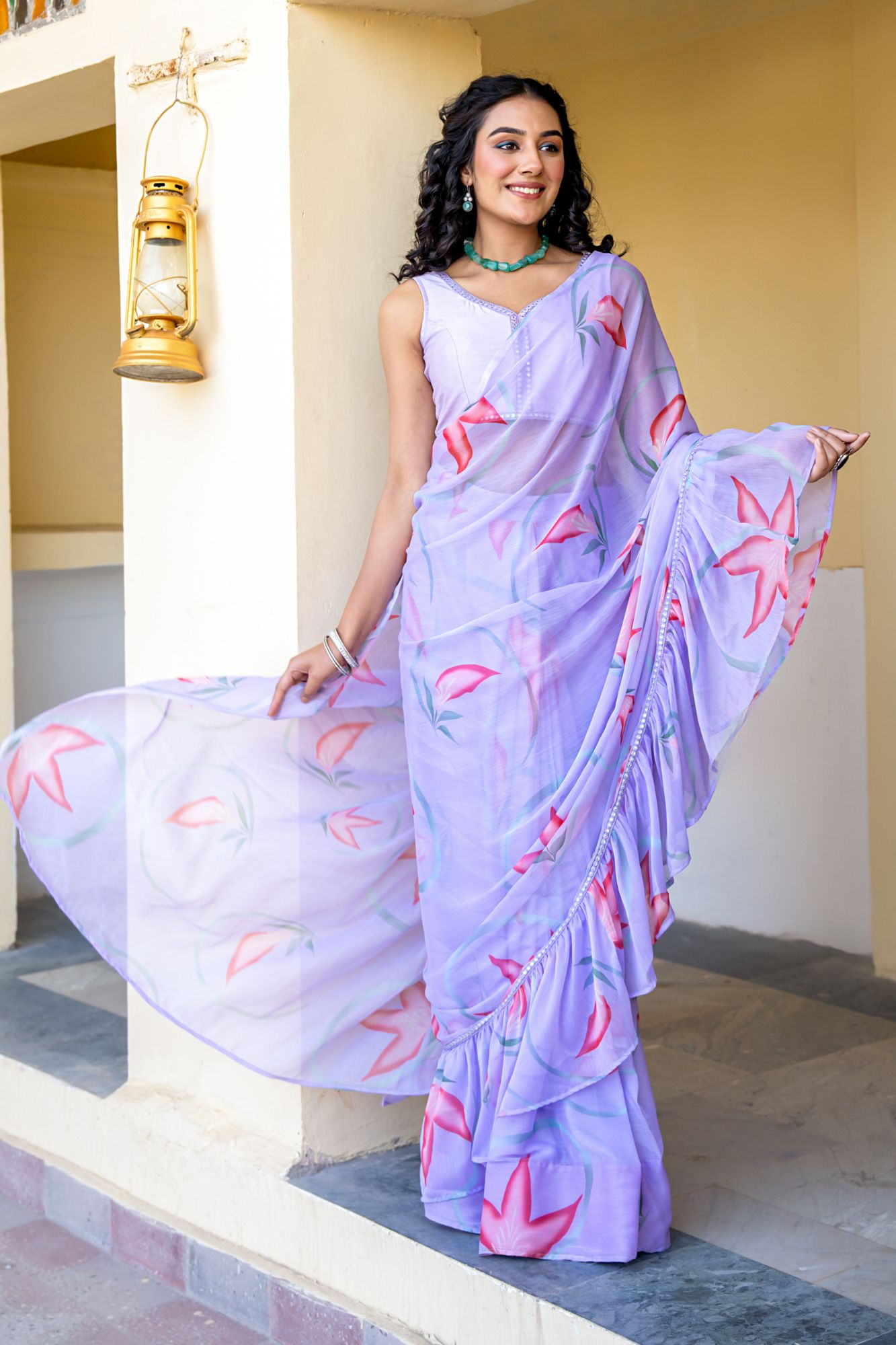LAVANIKA CHIFFON PRE-DRAPED SAREE