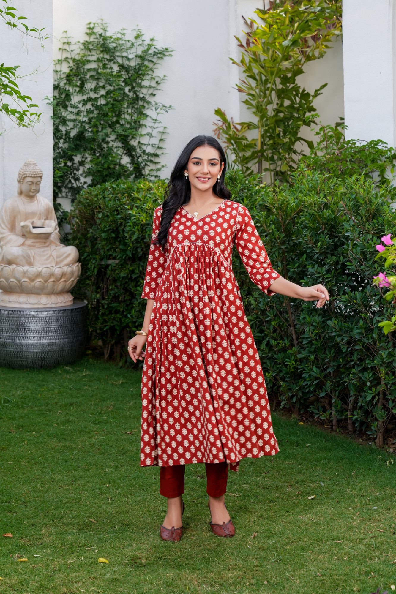 MAHEEN MARRON COTTON SET