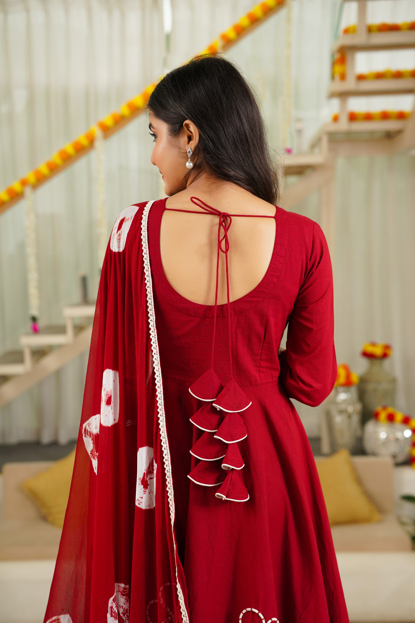 AURRA EMBROIDERED ANARKALI SET