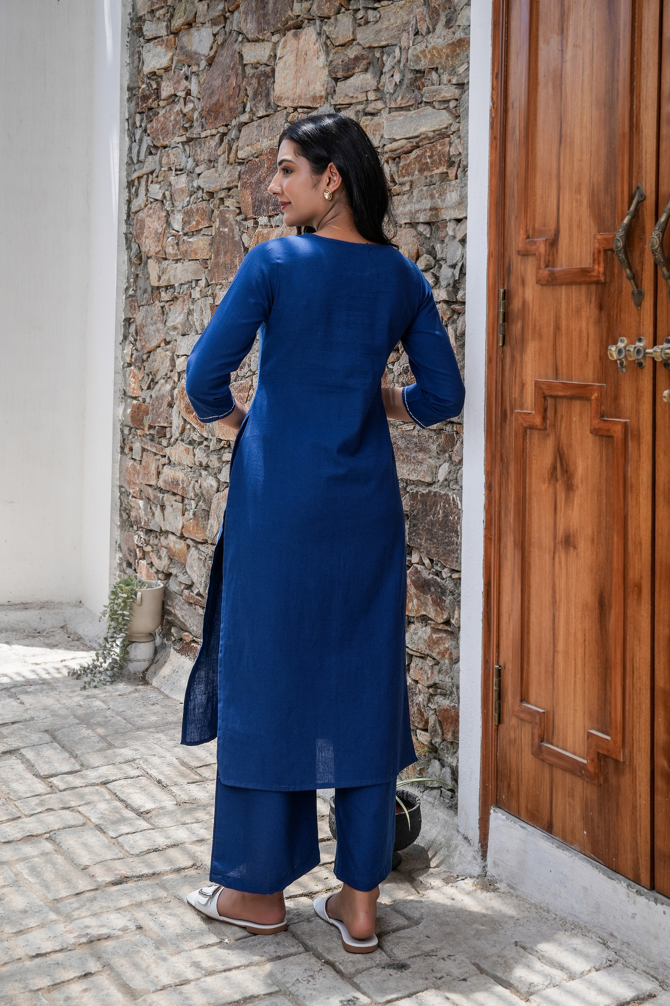 OCEAN MIST BLUE PATCH COTTON SET