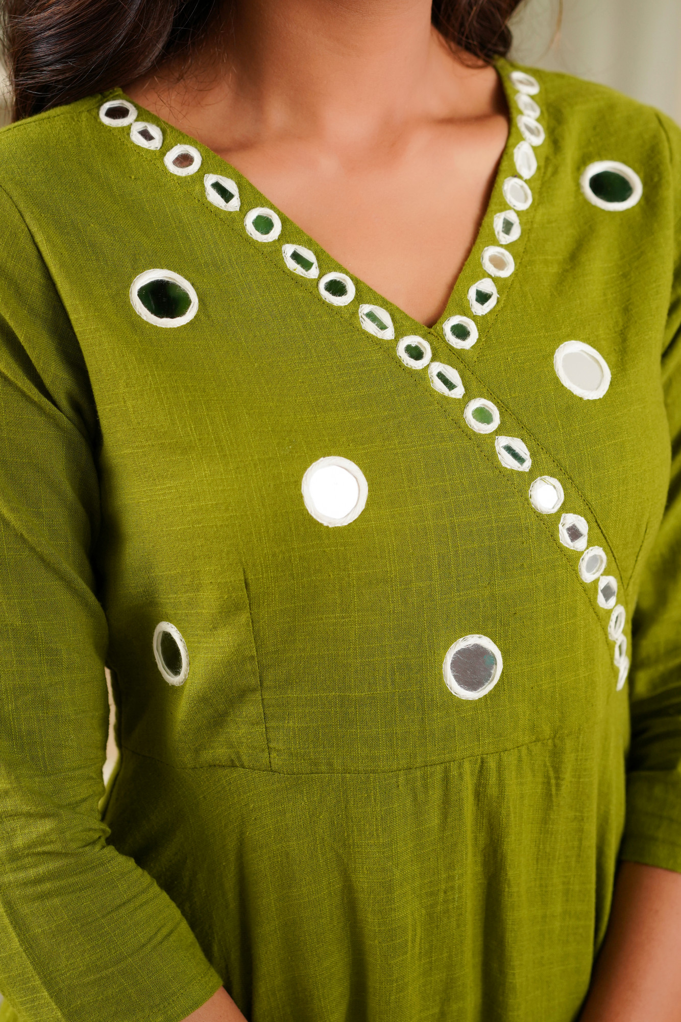 PISTA MIRROR KURTA SET