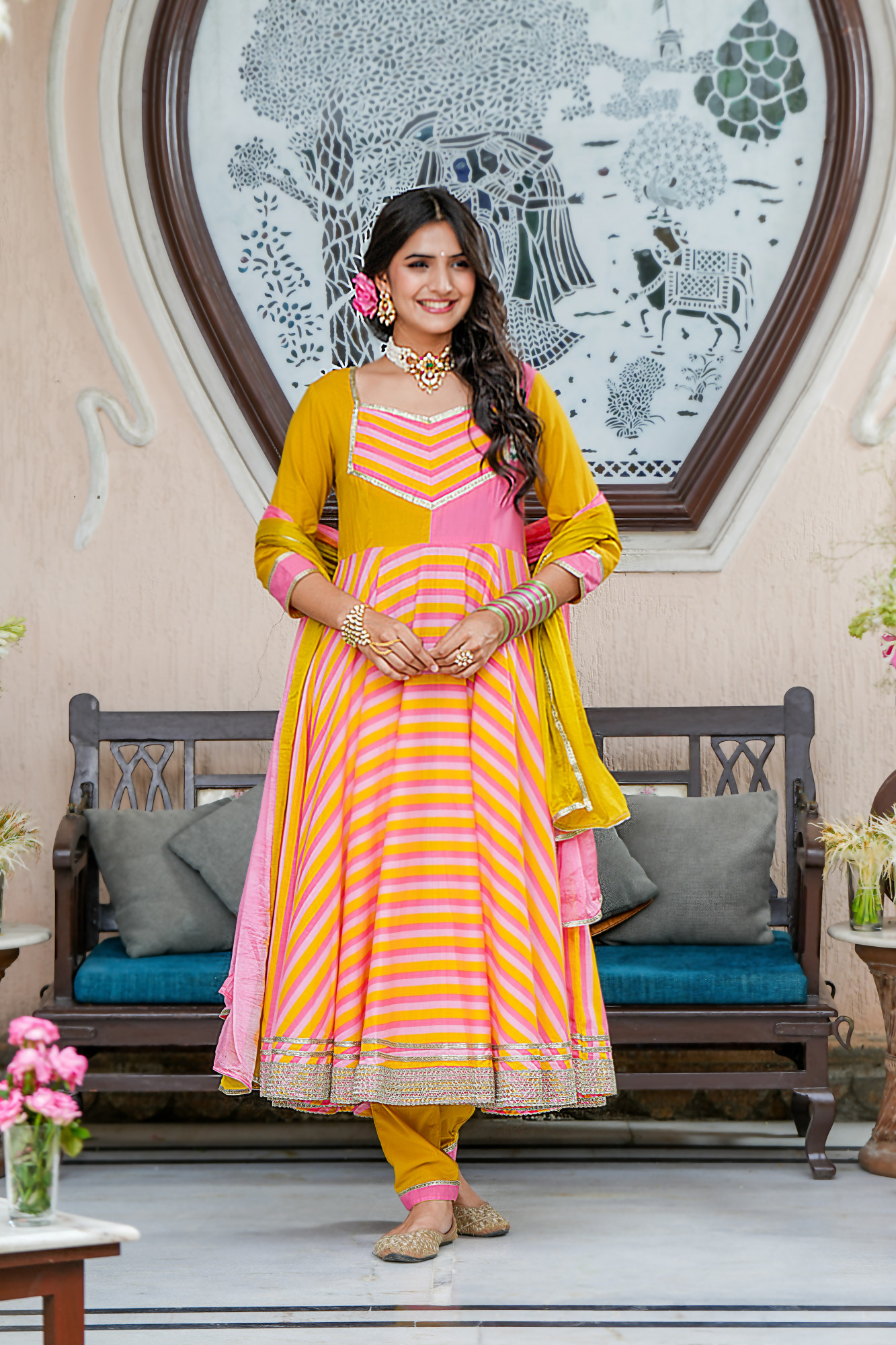 TARANGINI MULTI SHADES ANARKALI SET