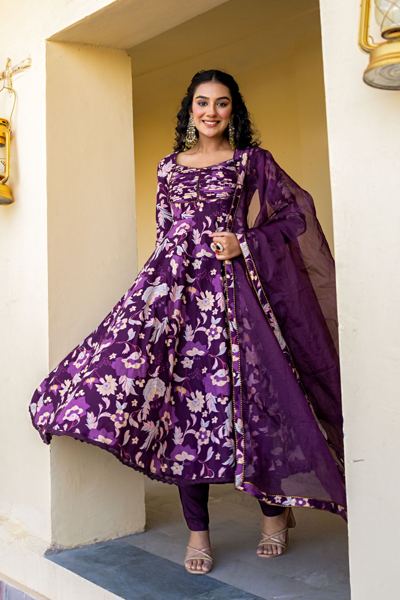 VIOLET VERVE COTTON SUIT SET