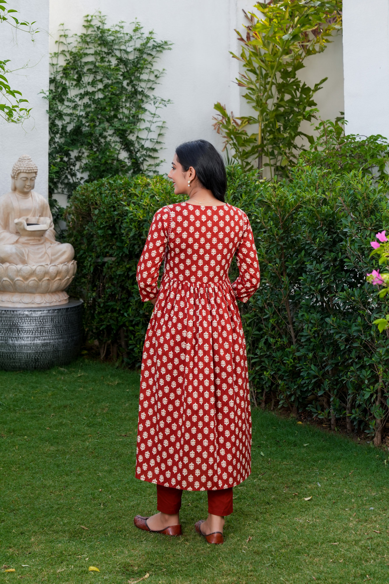 MAHEEN MARRON COTTON SET