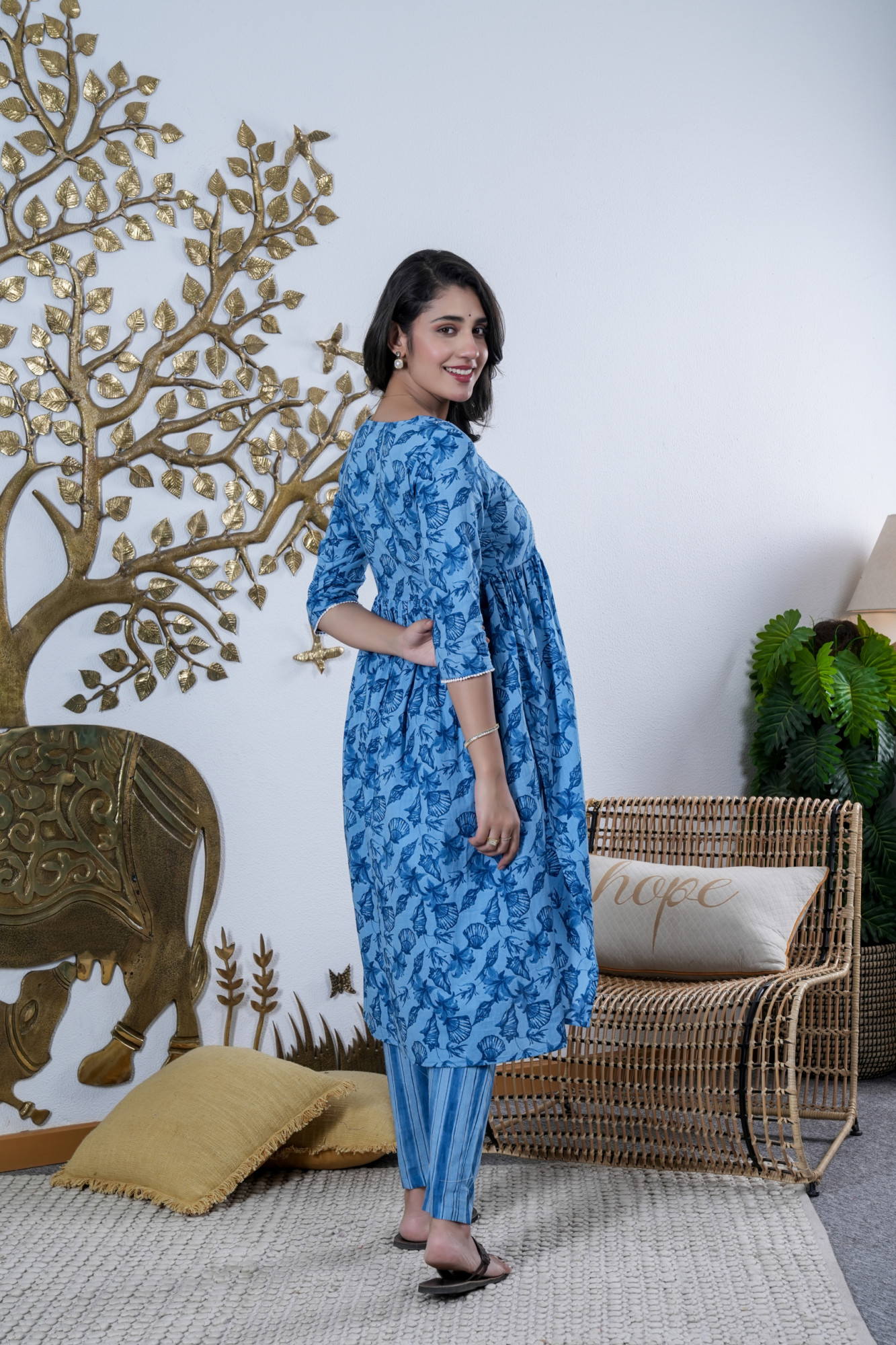 NEEL KANTHA BHARAI COTTON SUIT