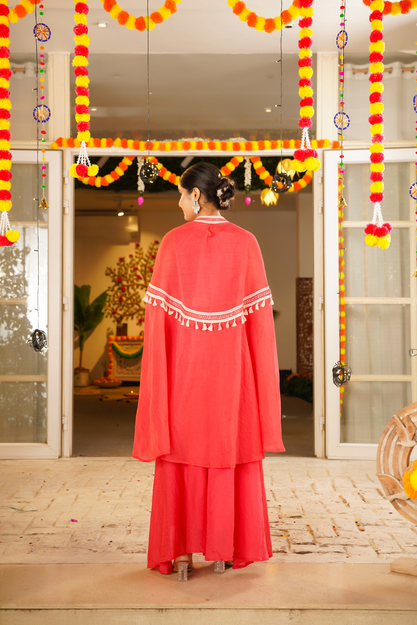 MALORA CHANDERI CAPE SET