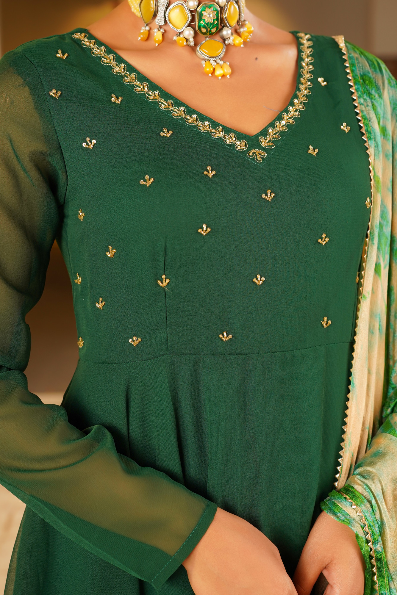 ZARREEN HANDWORK ANARKALI SET