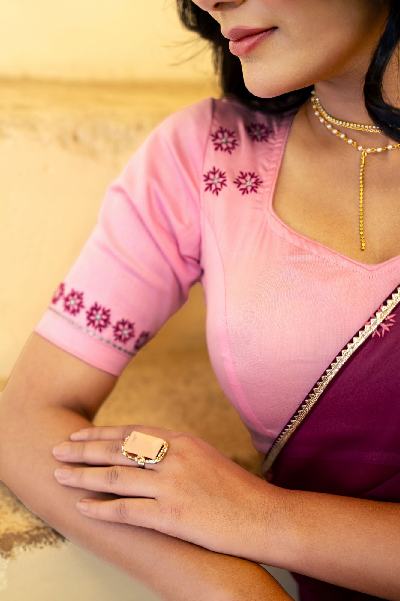 VIOLETTA GEORGETTE EMBROIDERY SAREE