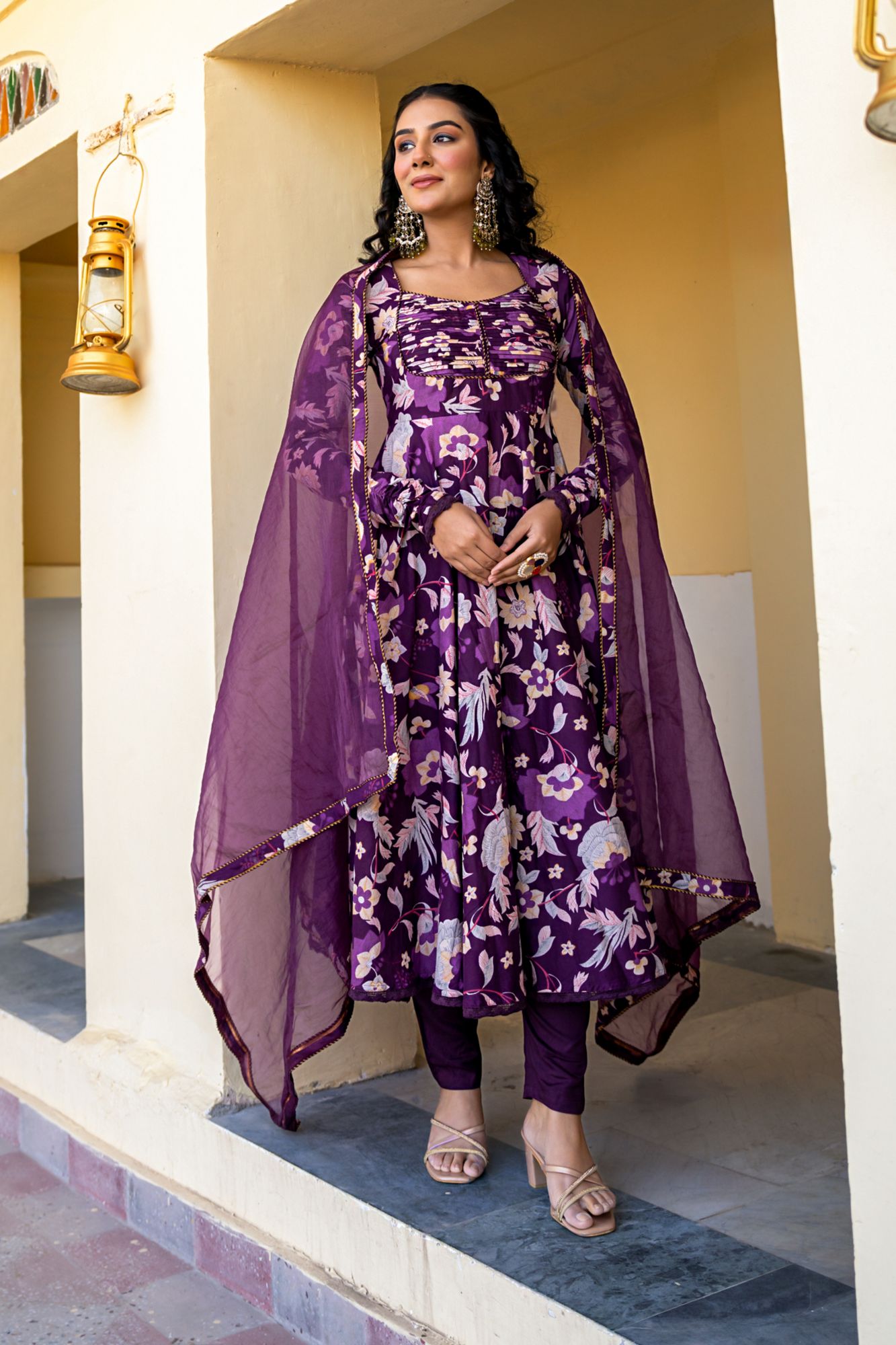 VIOLET VERVE COTTON SUIT SET