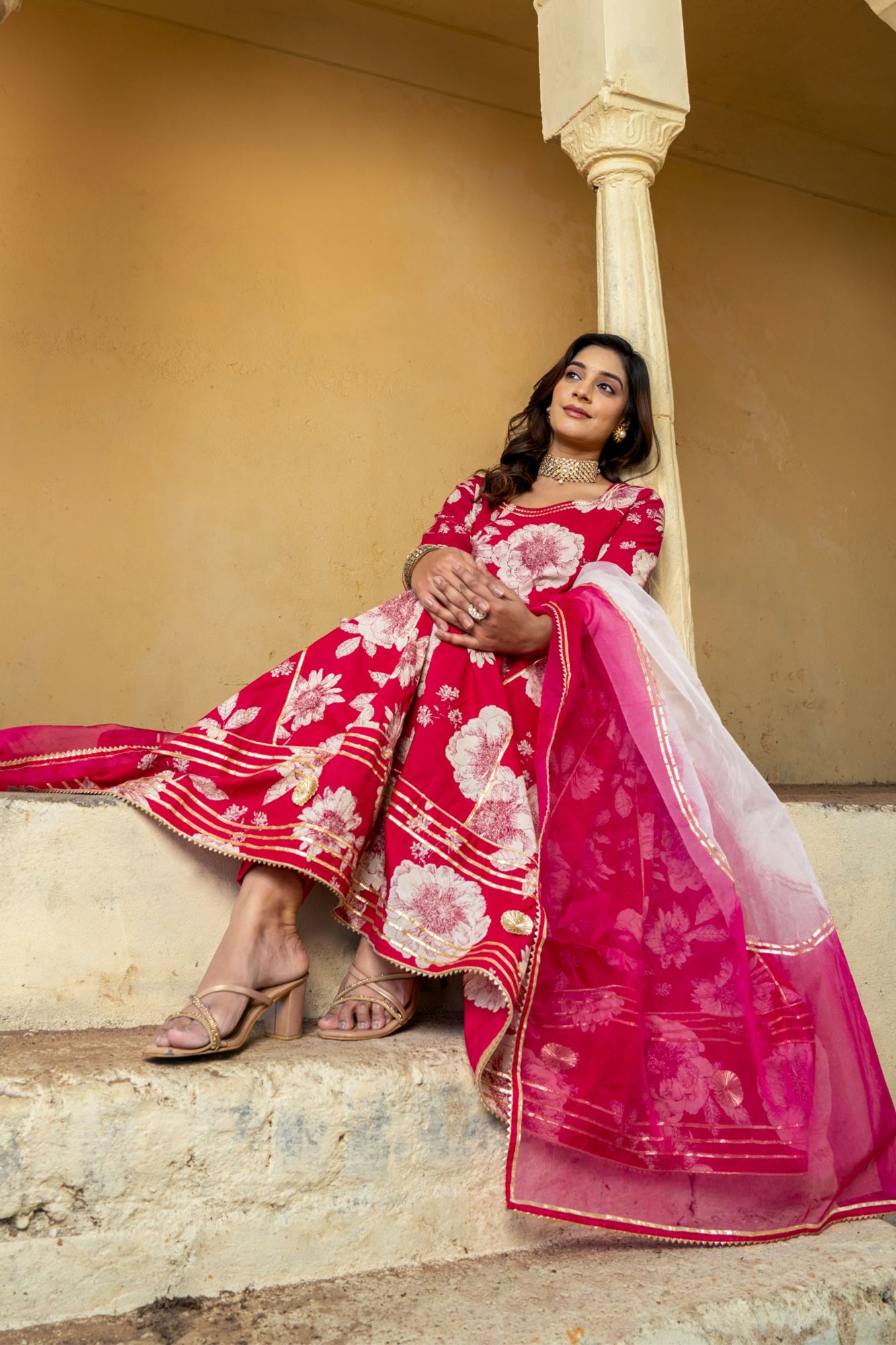 LALIMA COTTON LACE SUIT SET