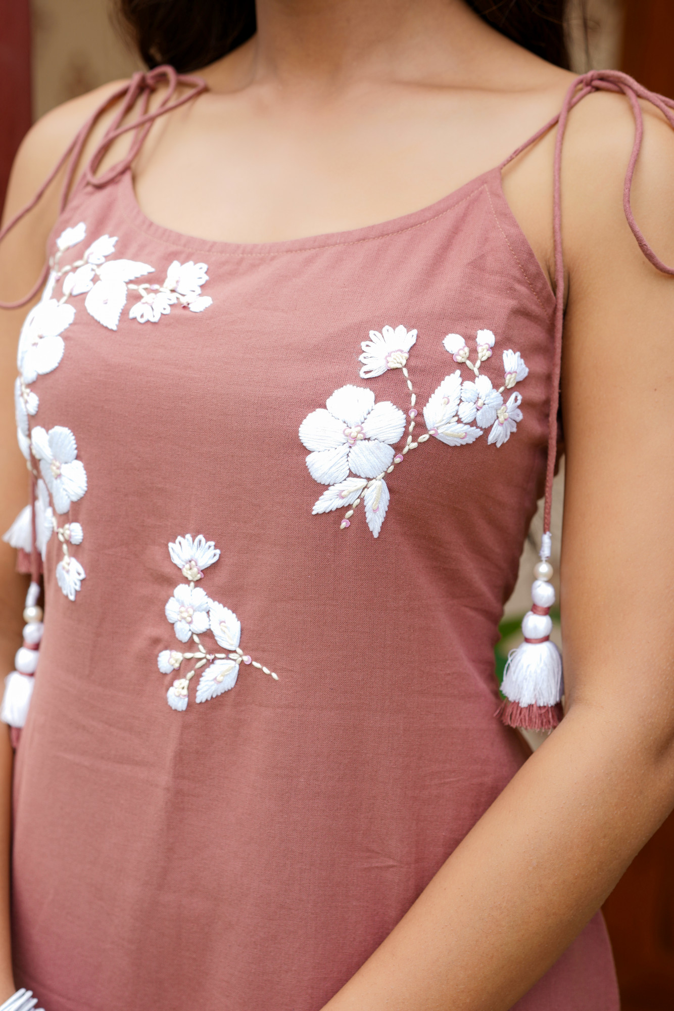 MAUVE EMBROIDERED KURTA SET