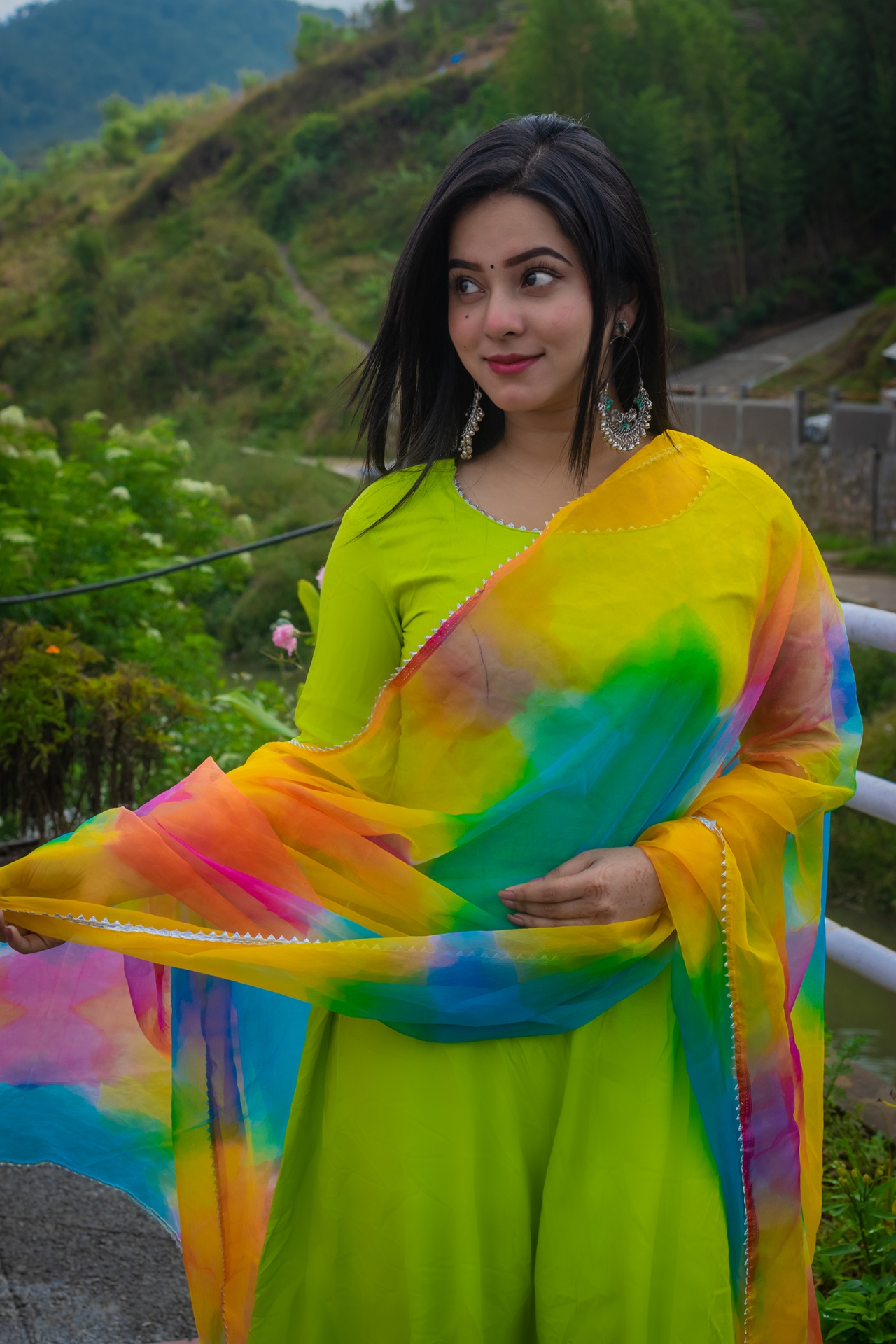 MINDARO RAINBOW ORGANZA SUIT SET