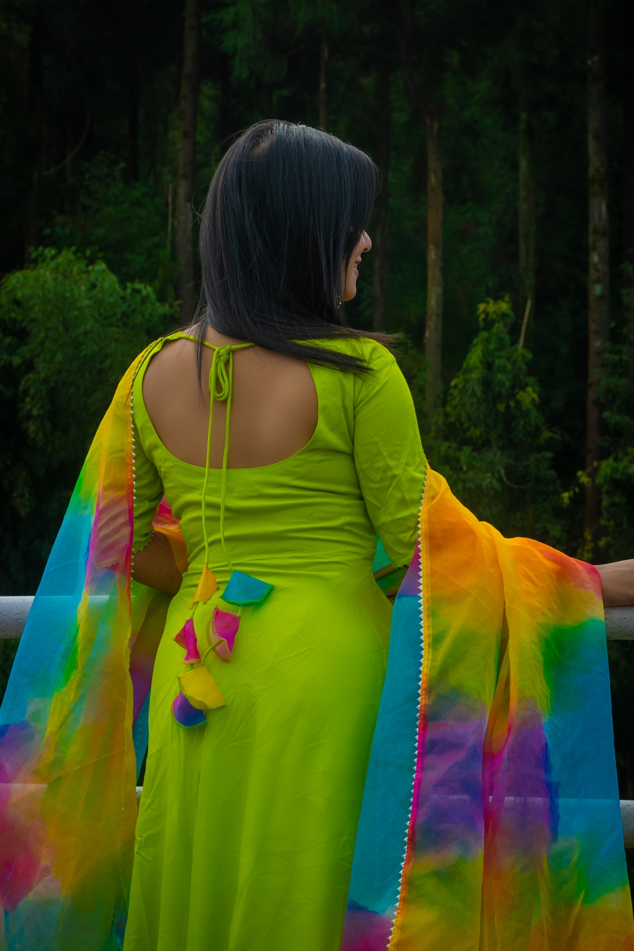 MINDARO RAINBOW ORGANZA SUIT SET