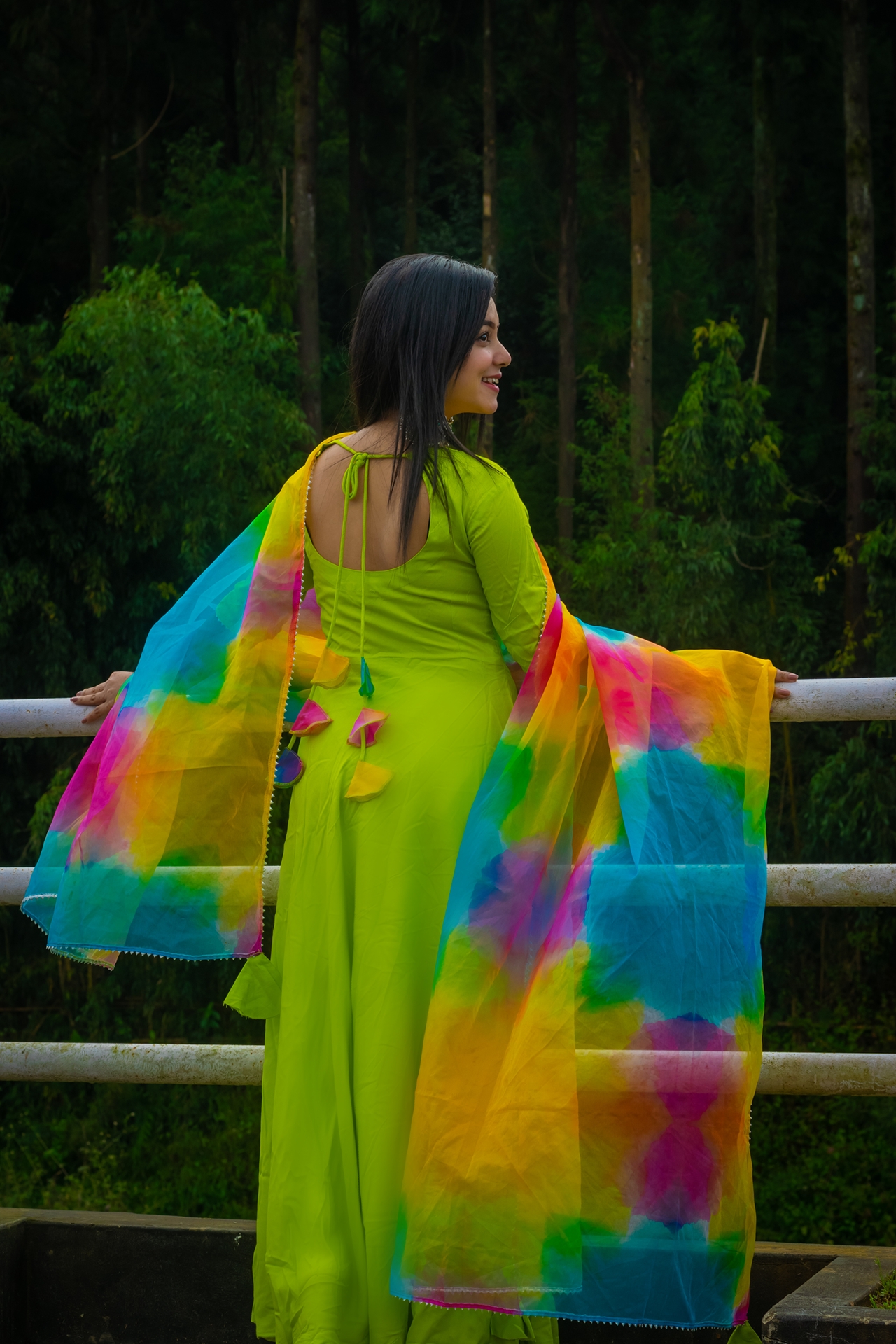 MINDARO RAINBOW ORGANZA SUIT SET