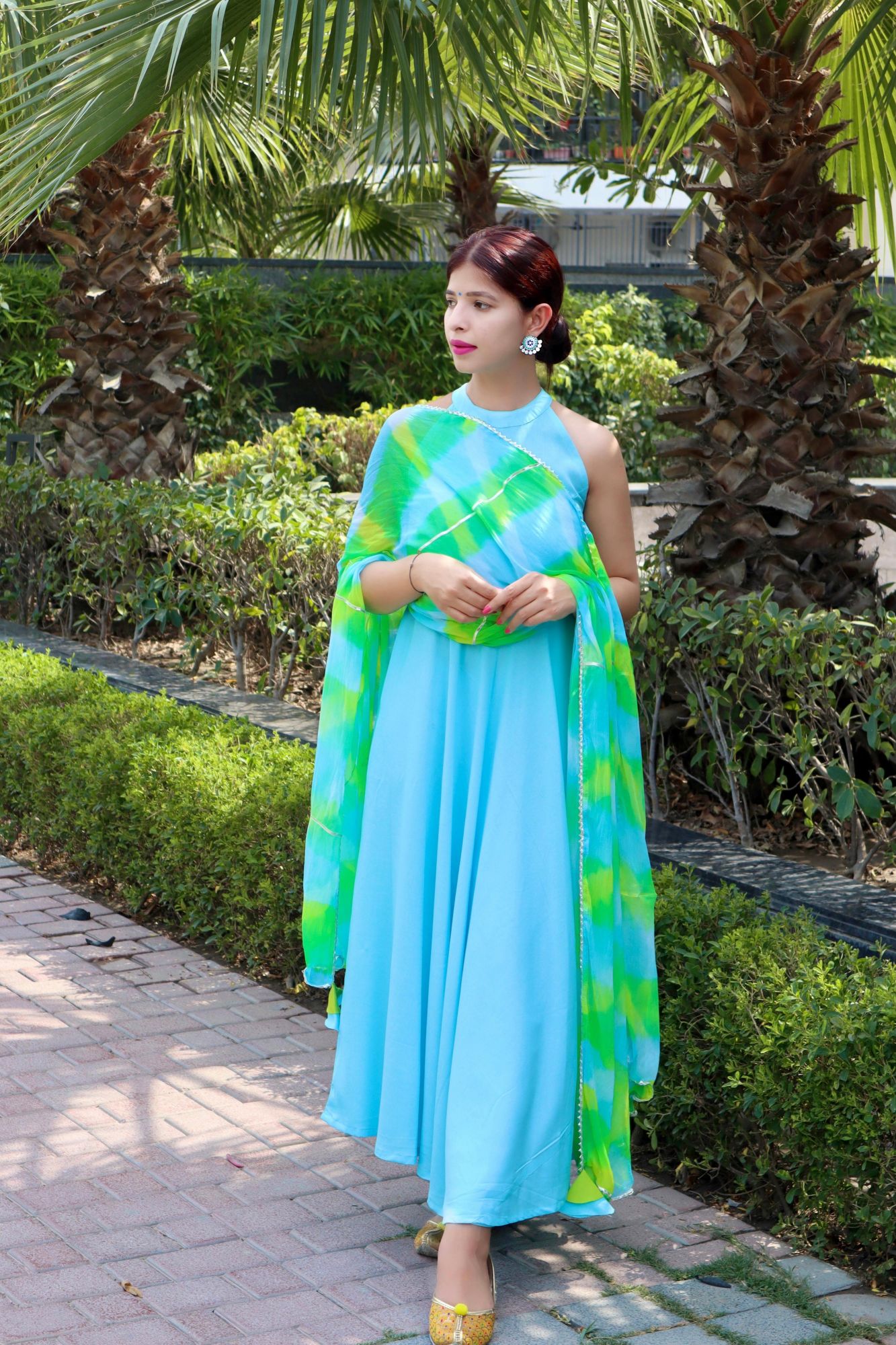 POWDER BLUE NAZNEEN SUIT SET