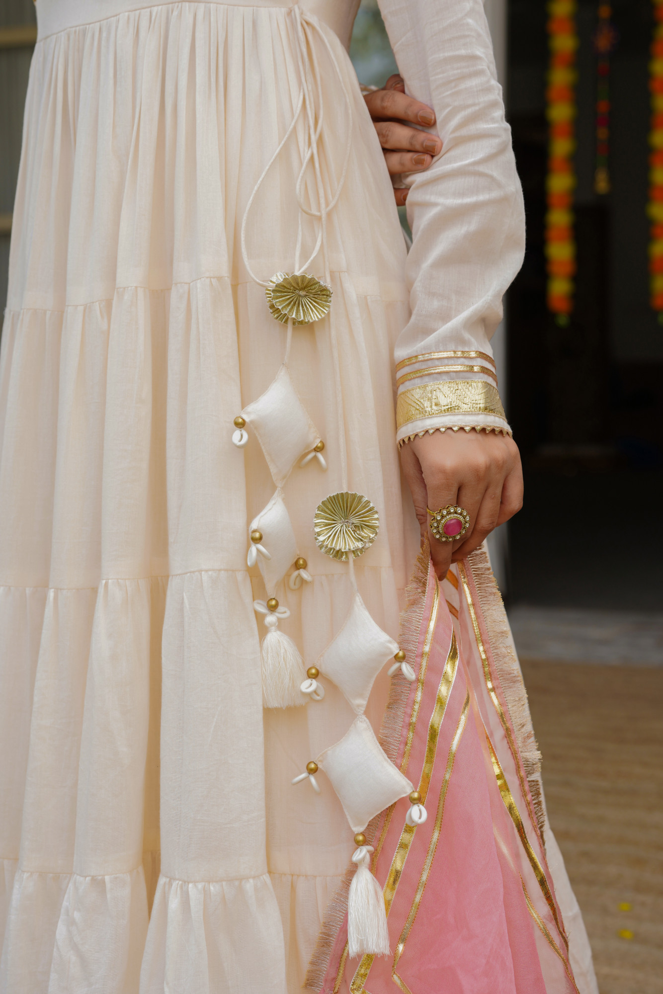PEARL BLUSH ANARKALI SET