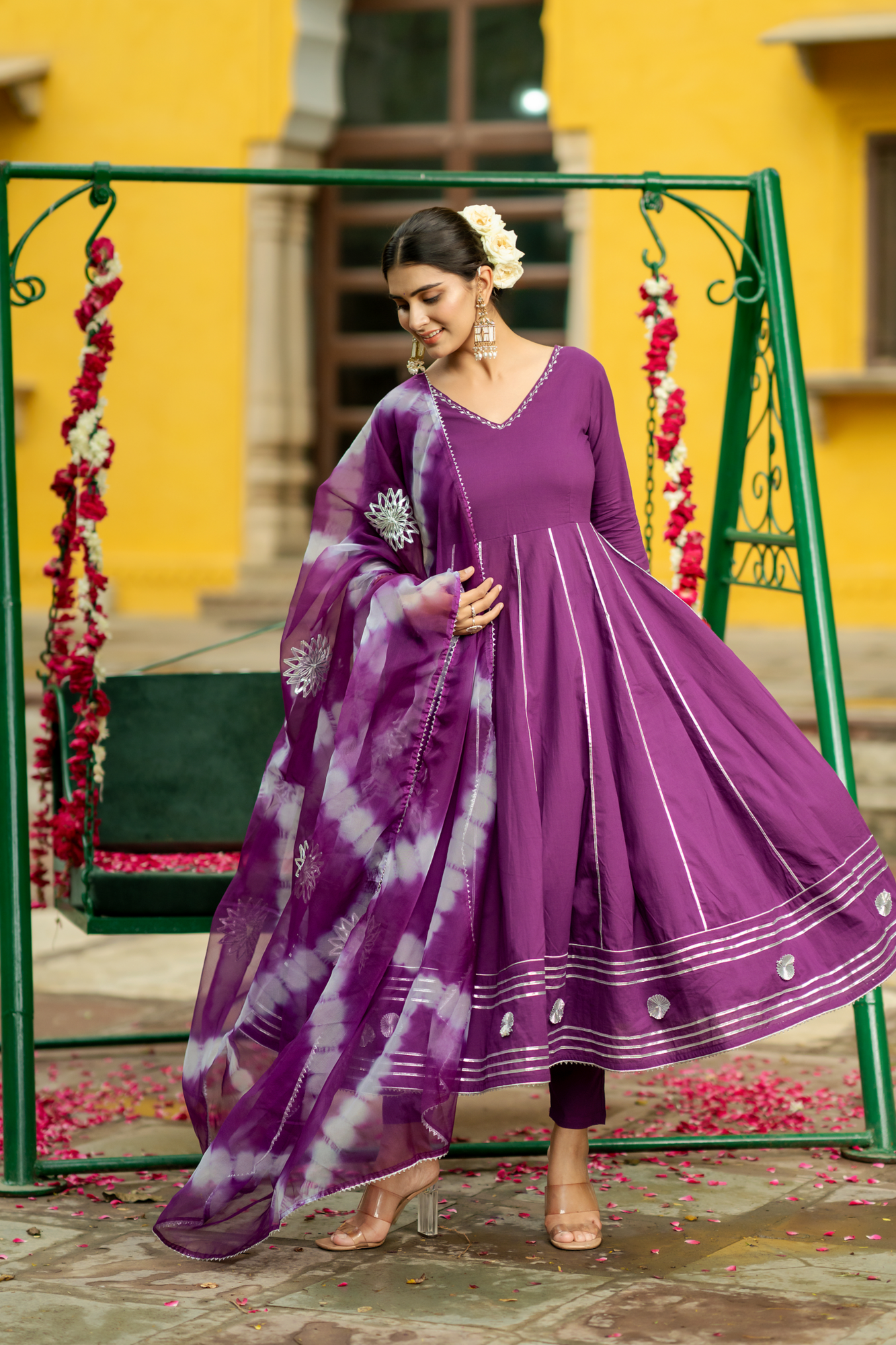 OPULENT PURPLE GOTA SUIT SET