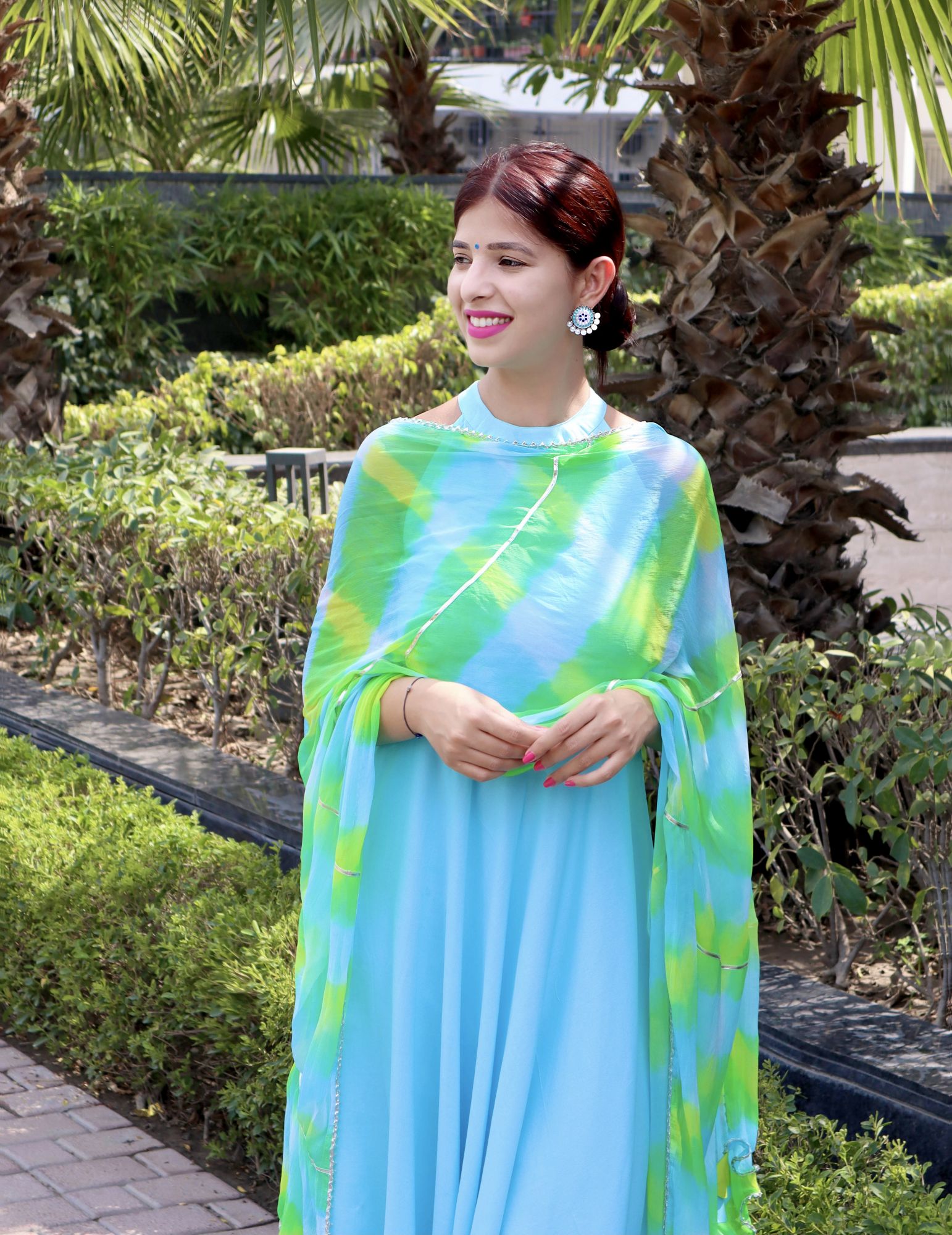 POWDER BLUE NAZNEEN SUIT SET