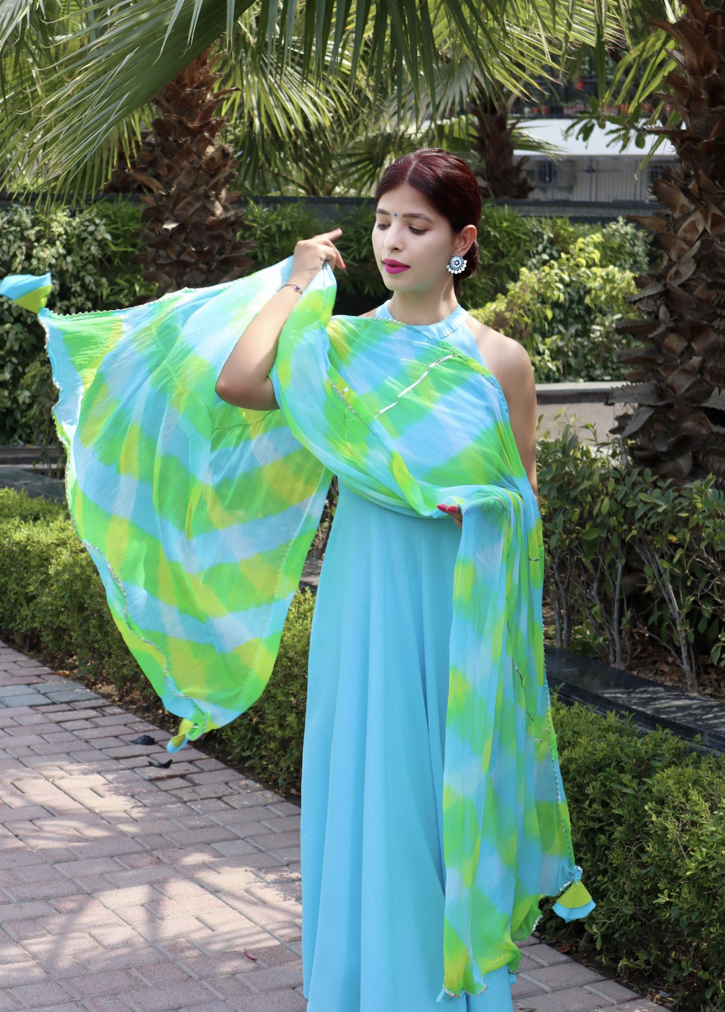 POWDER BLUE NAZNEEN SUIT SET