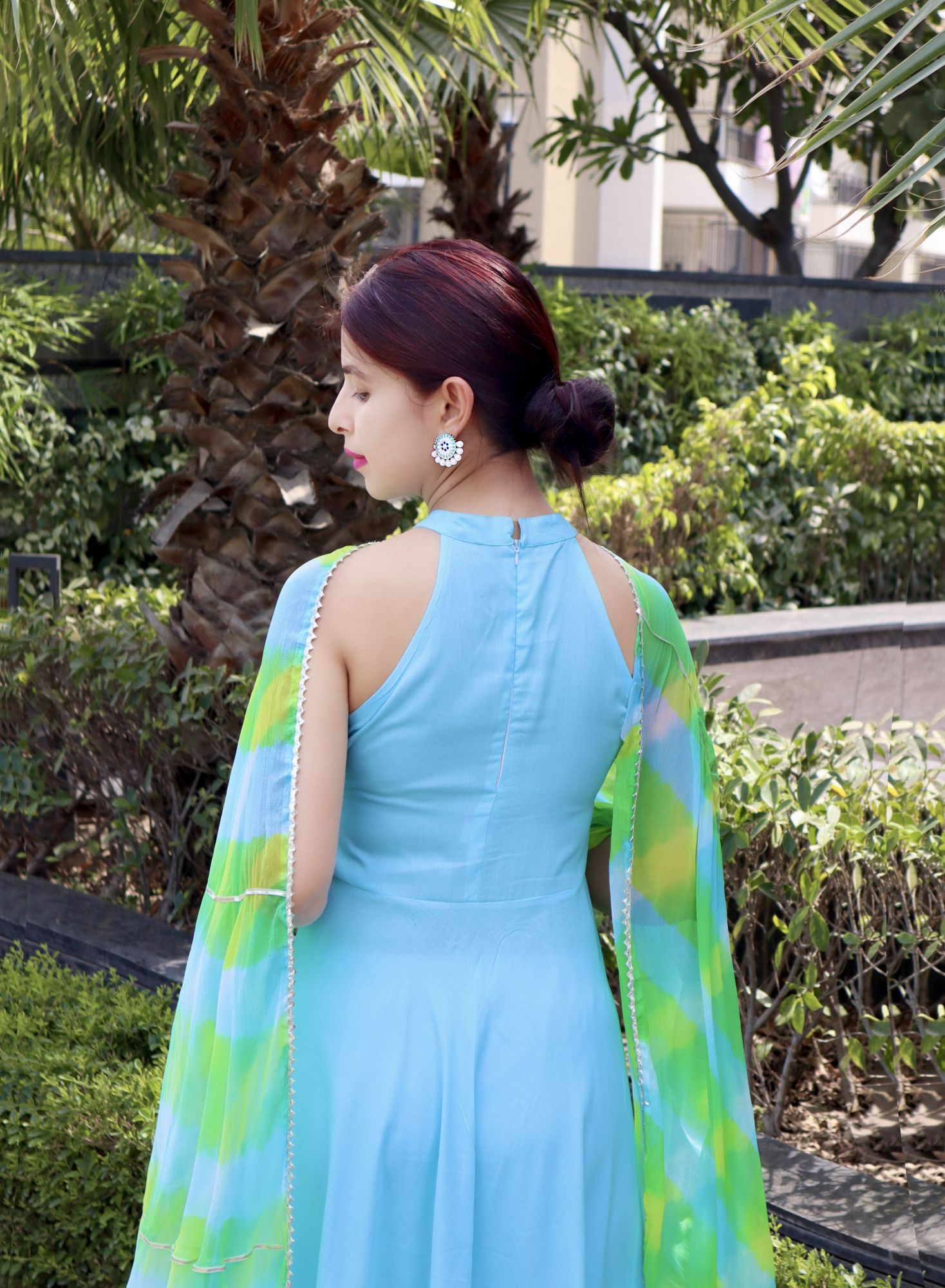 POWDER BLUE NAZNEEN SUIT SET