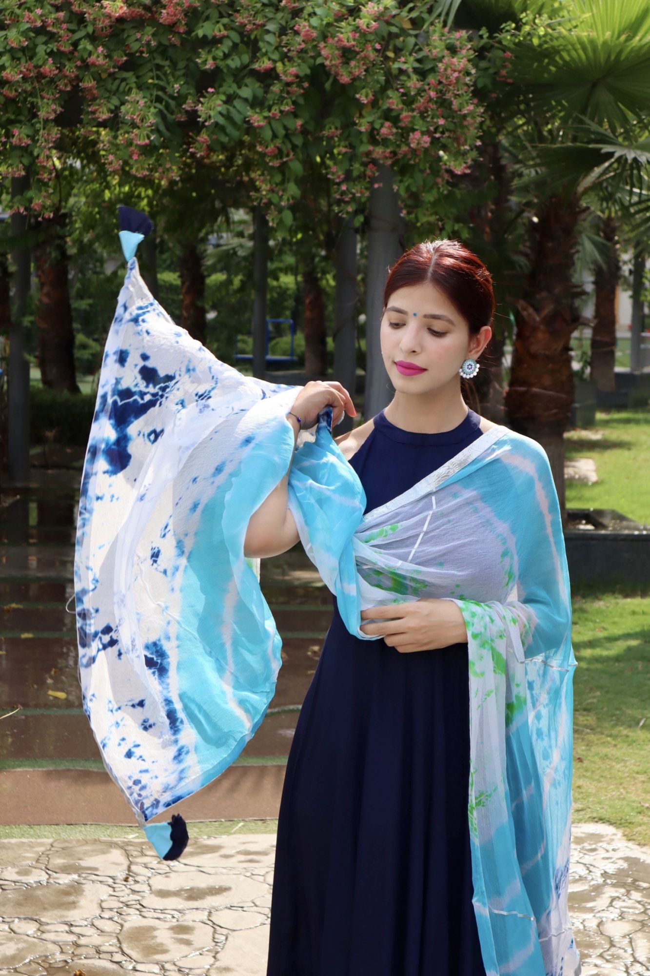 NAVY BLUE NAZNEEN SUIT SET