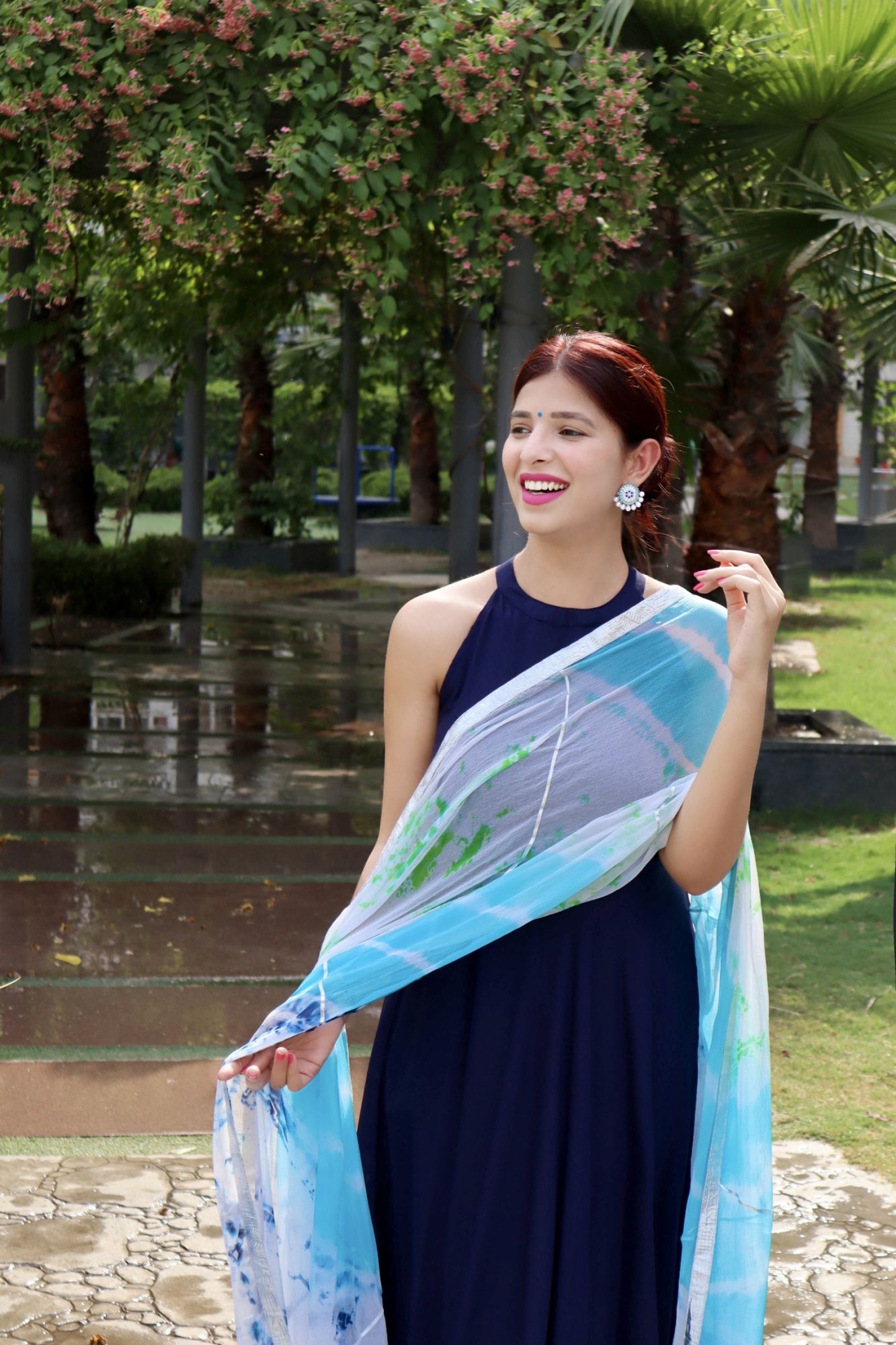 NAVY BLUE NAZNEEN SUIT SET