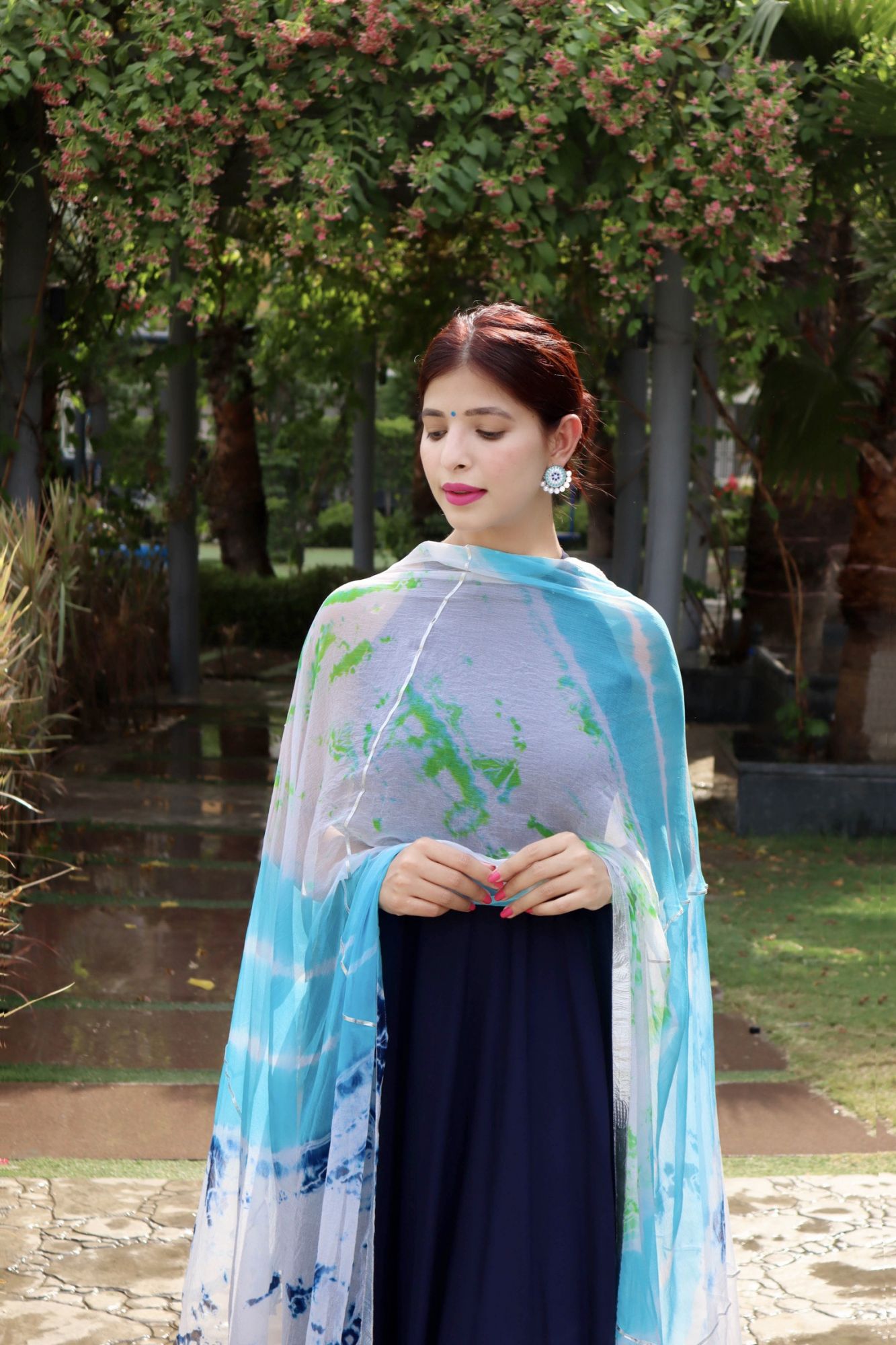 NAVY BLUE NAZNEEN SUIT SET