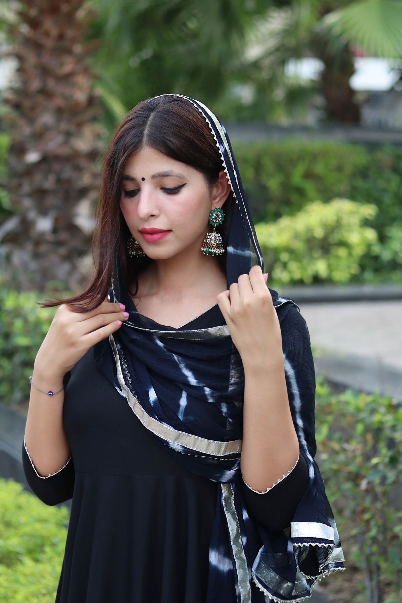 BLACK NAZNEEN FLARED SUIT SET