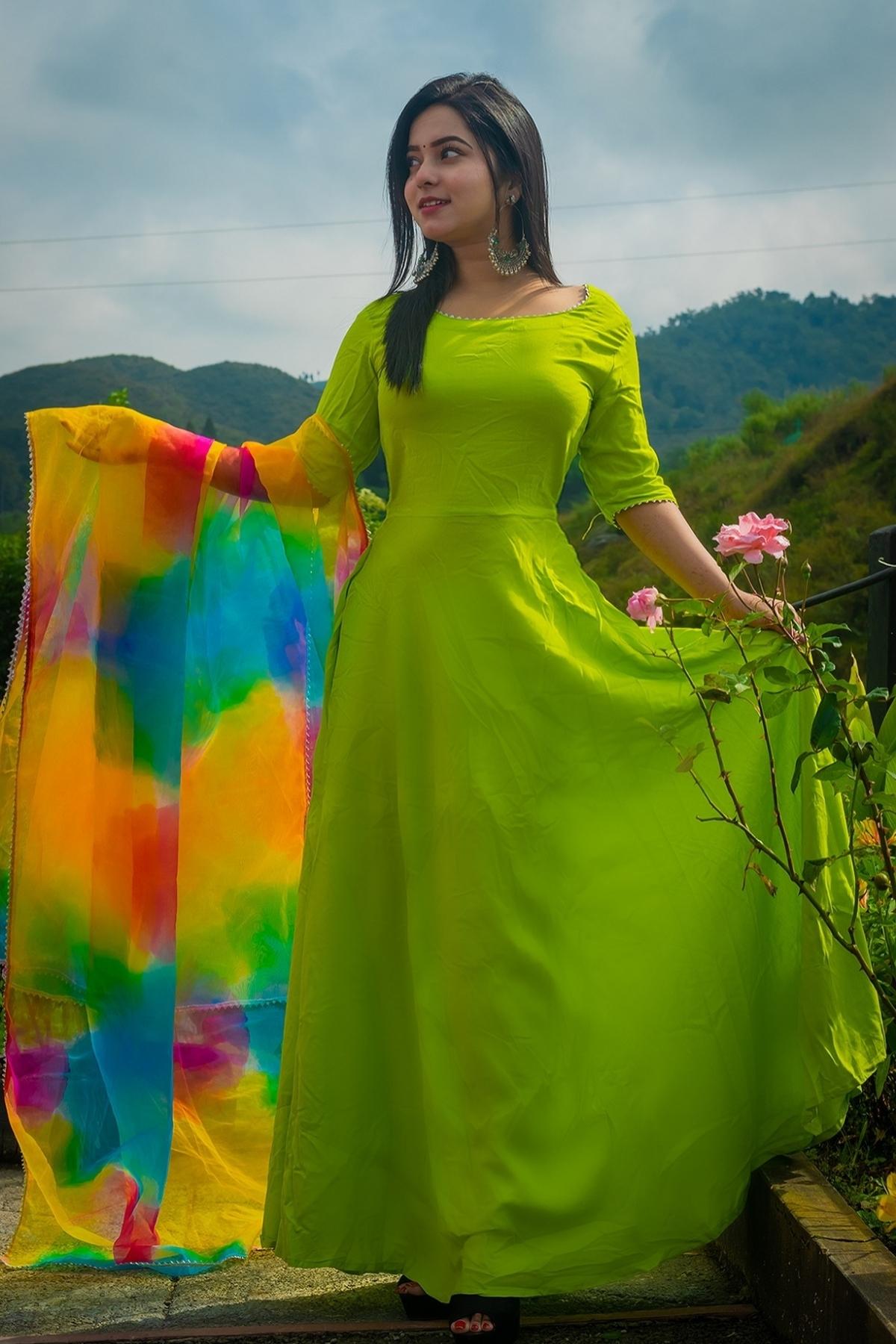 MINDARO RAINBOW ORGANZA SUIT SET