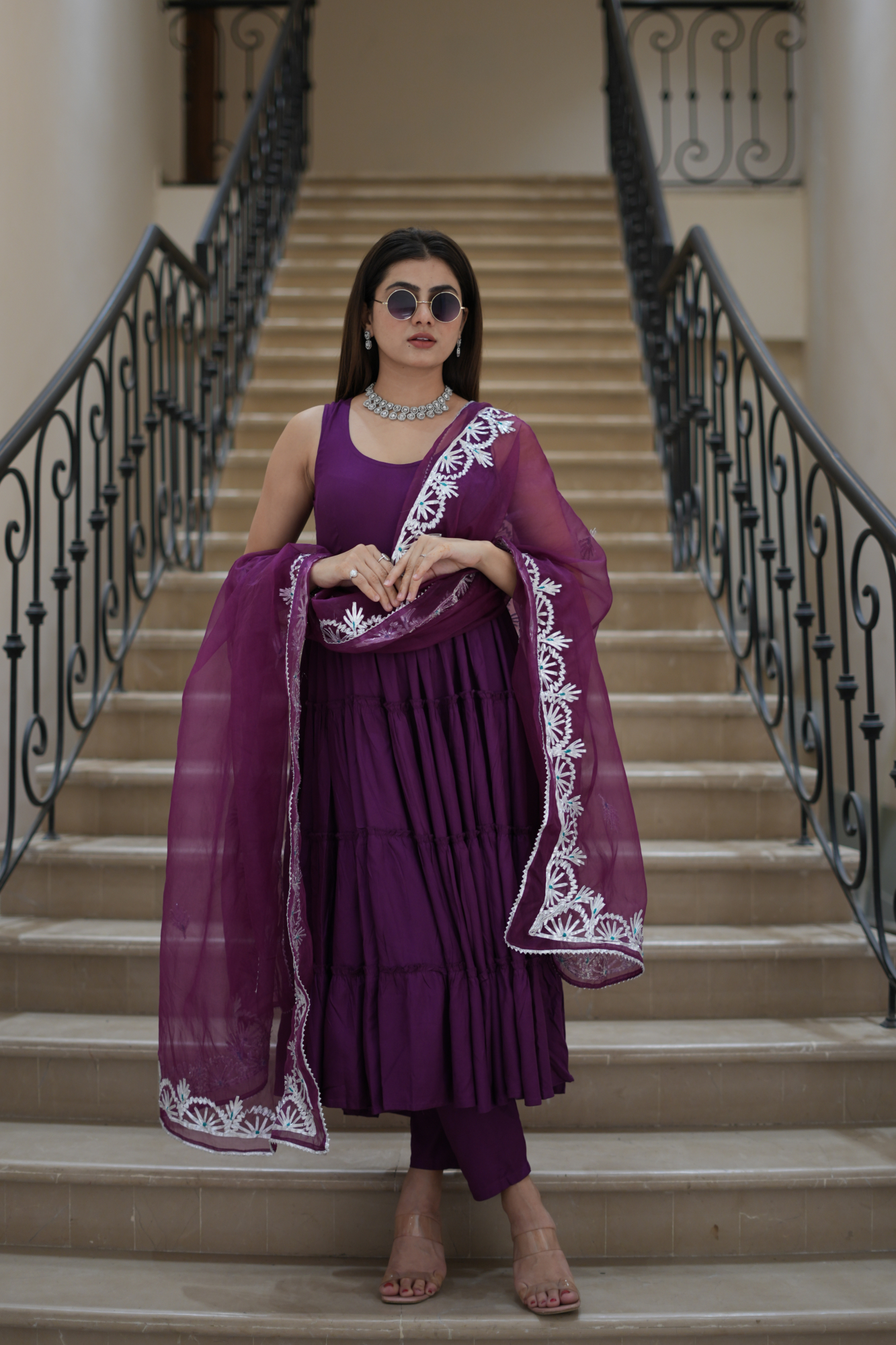 REGAL PURPLE CHARM SUIT SET