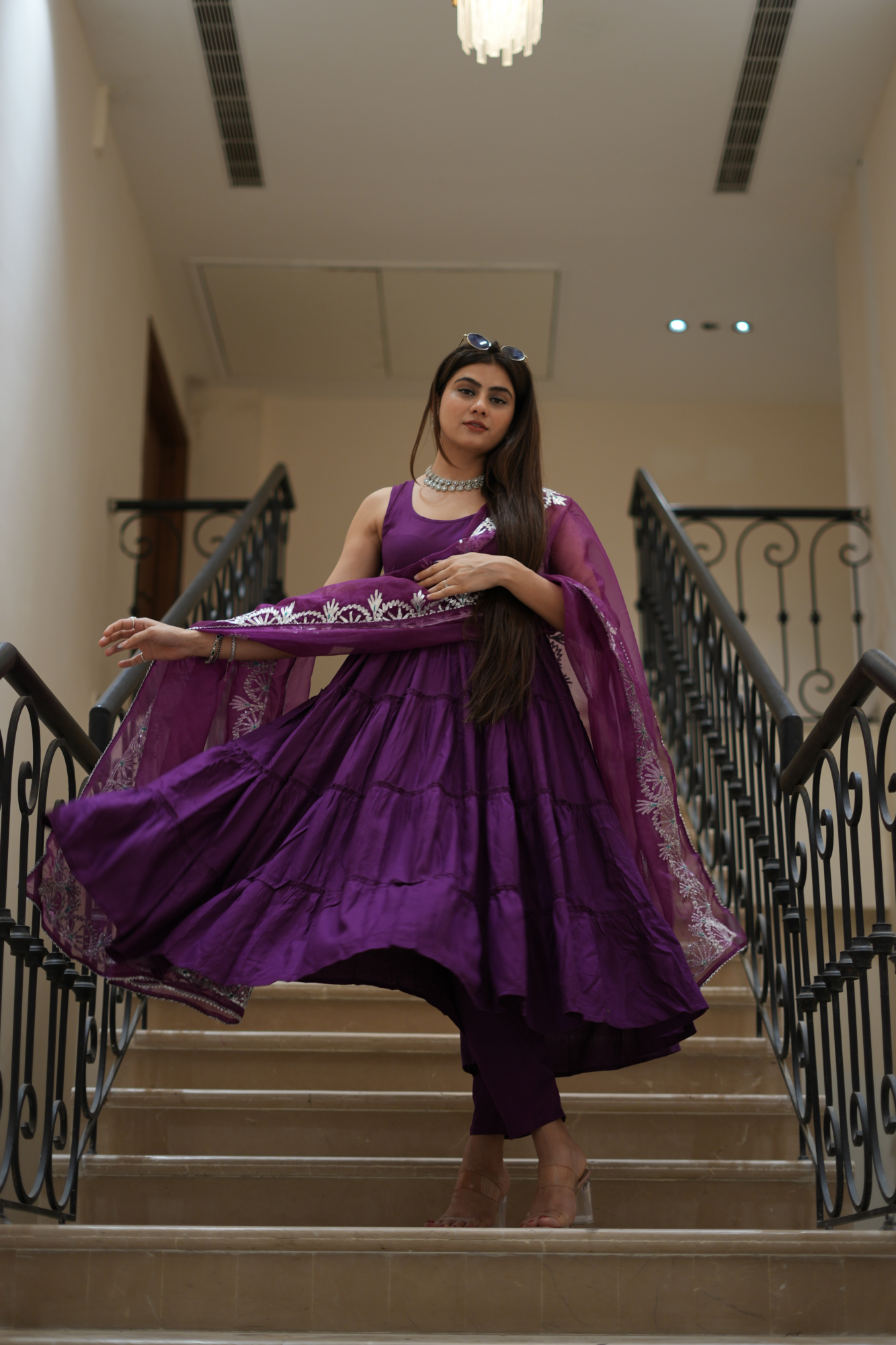 REGAL PURPLE CHARM SUIT SET