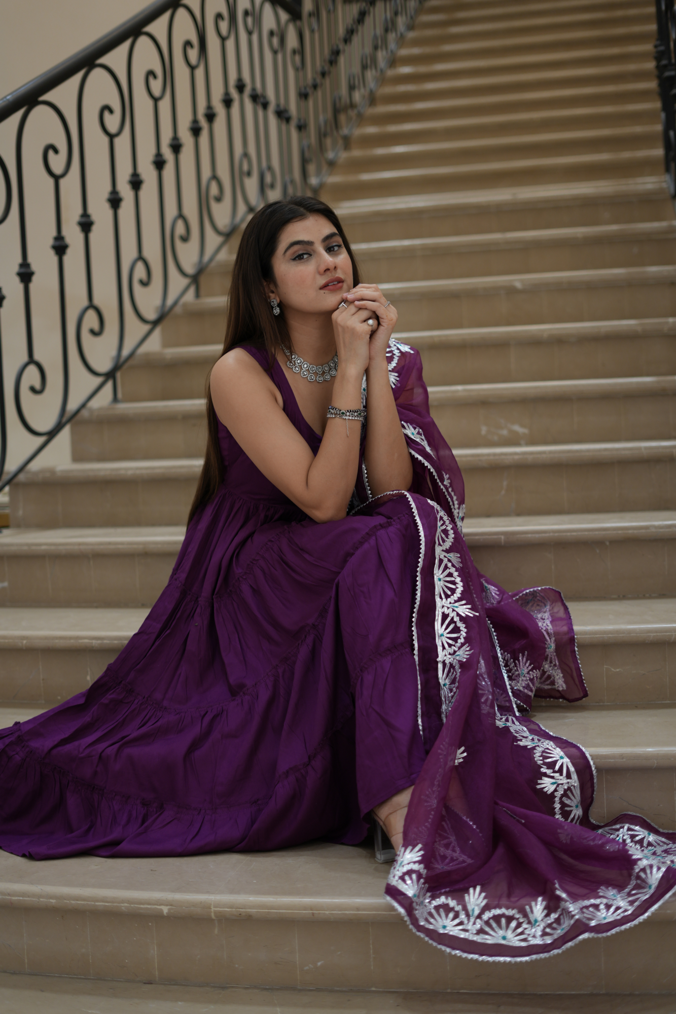 REGAL PURPLE CHARM SUIT SET