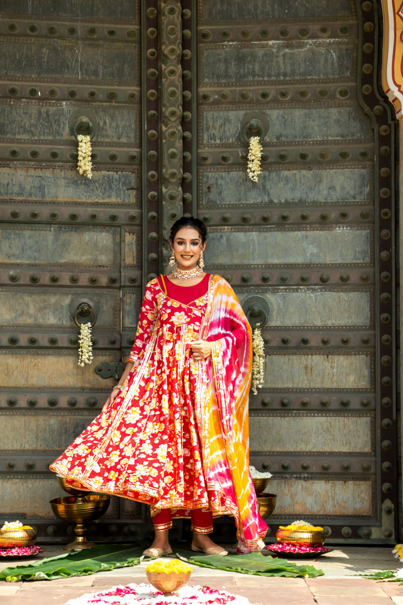 RANI FLORAL DREAM ANARKALI SET