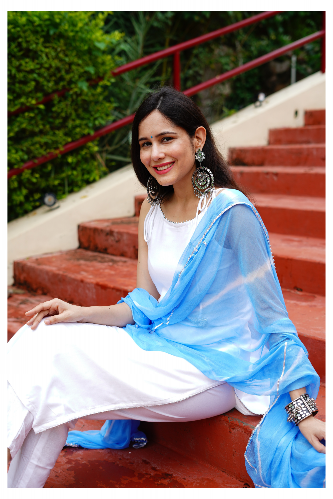 WHITE SOLID CASUAL KURTA SET