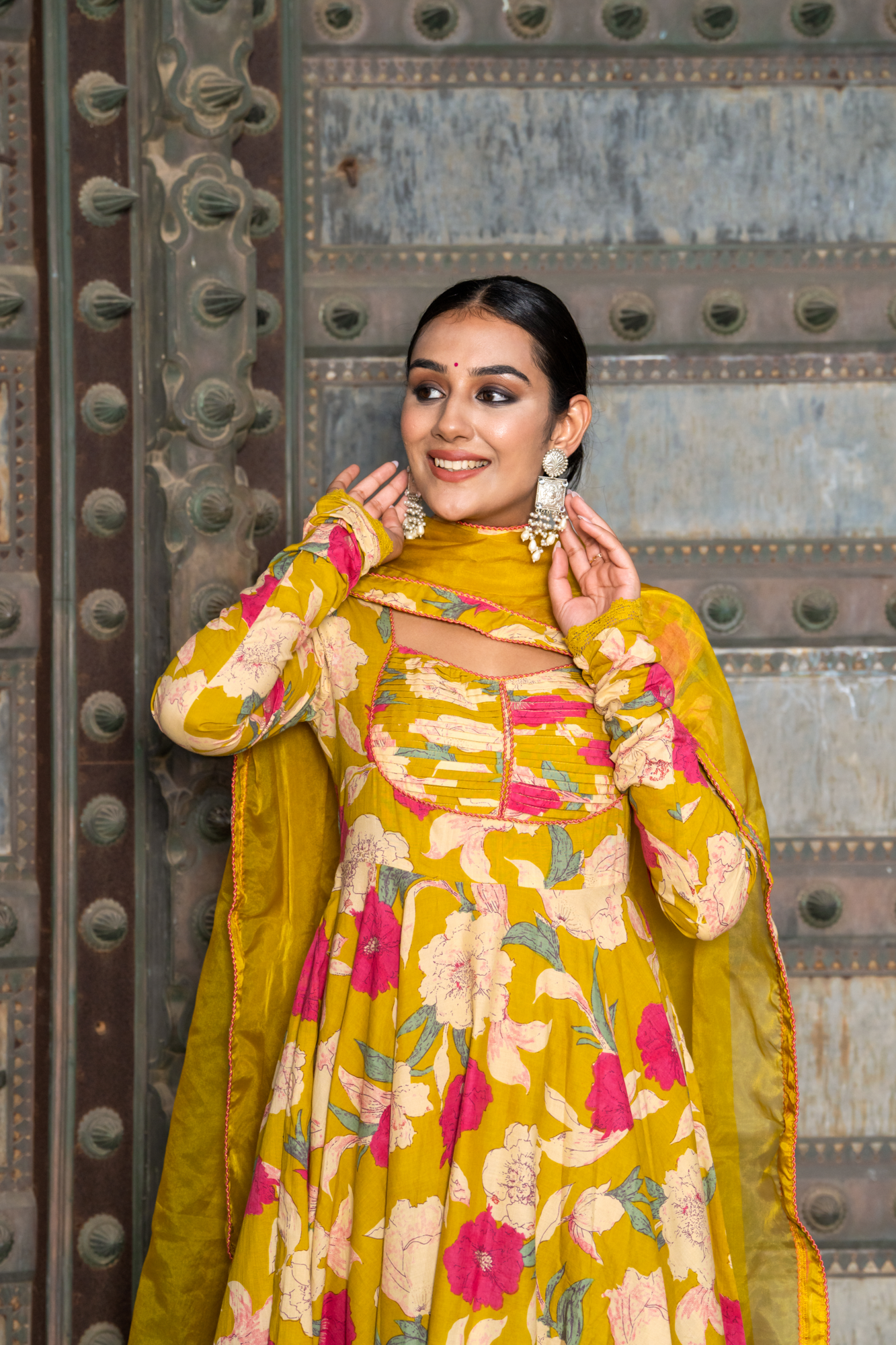 MUSTARD MELODY COTTON SUIT SET