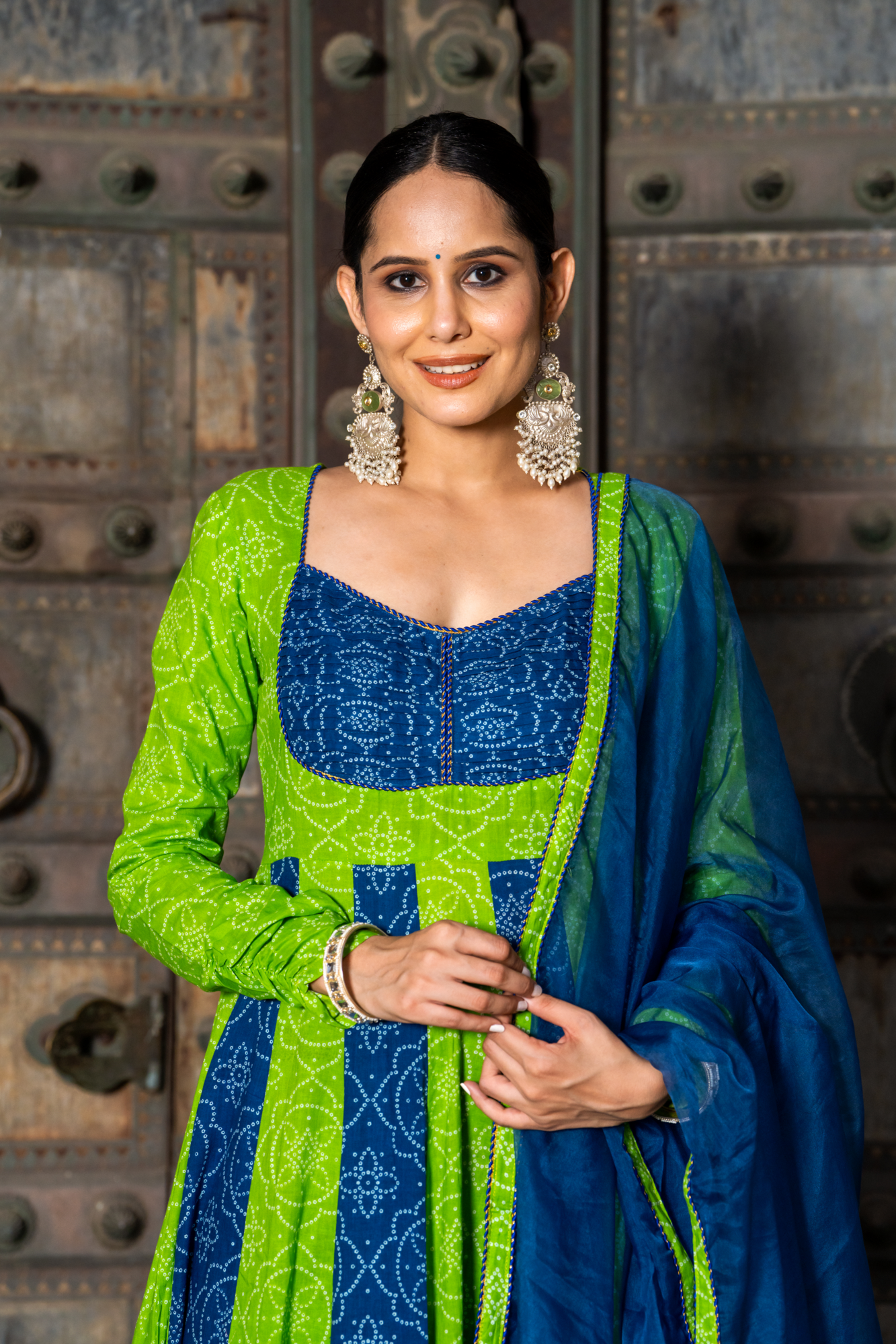 BANDHANI MELODY COTTON SUIT SET