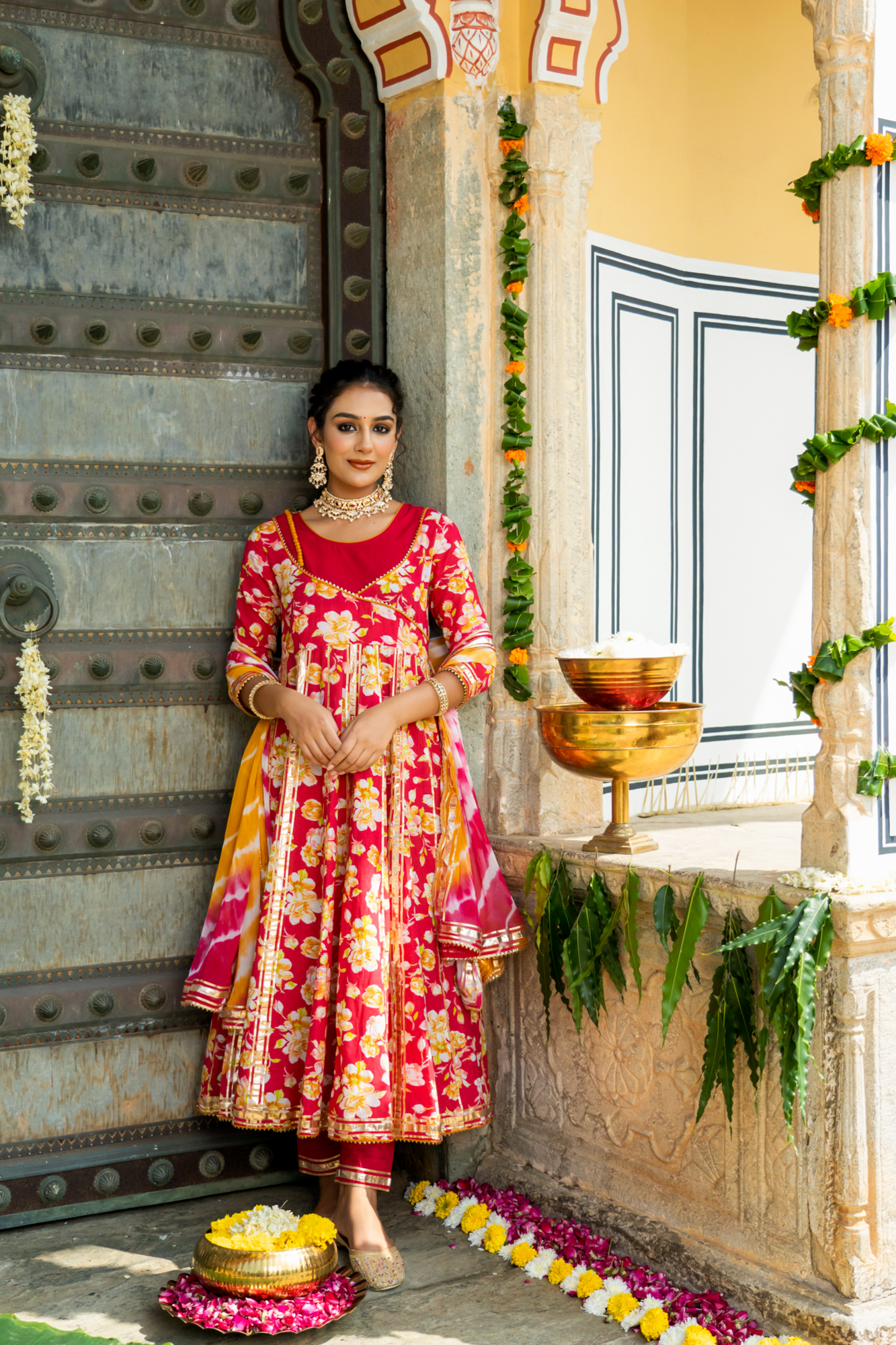 RANI FLORAL DREAM ANARKALI SET