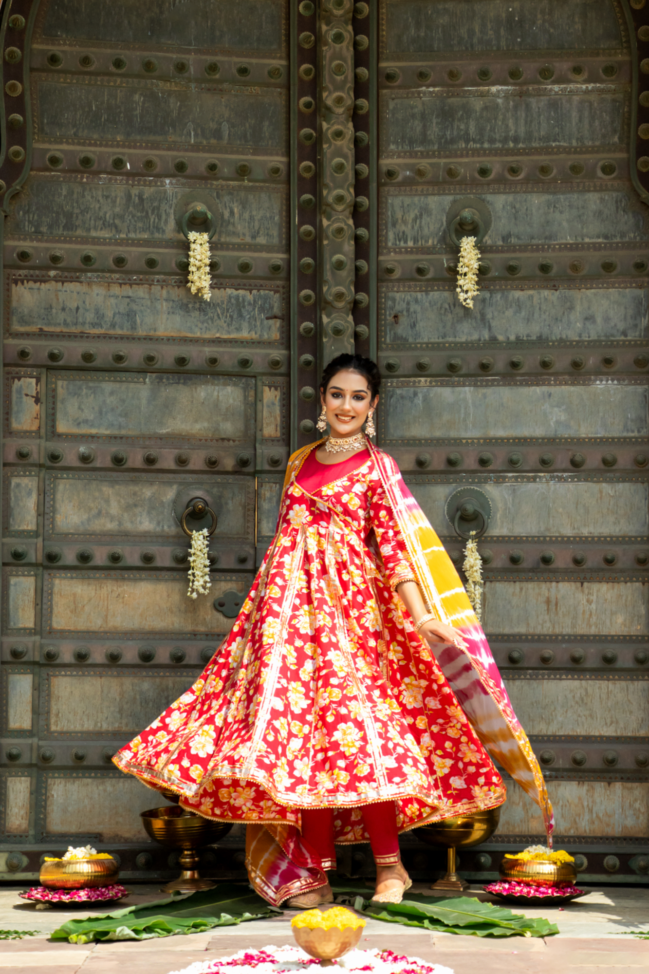RANI FLORAL DREAM ANARKALI SET
