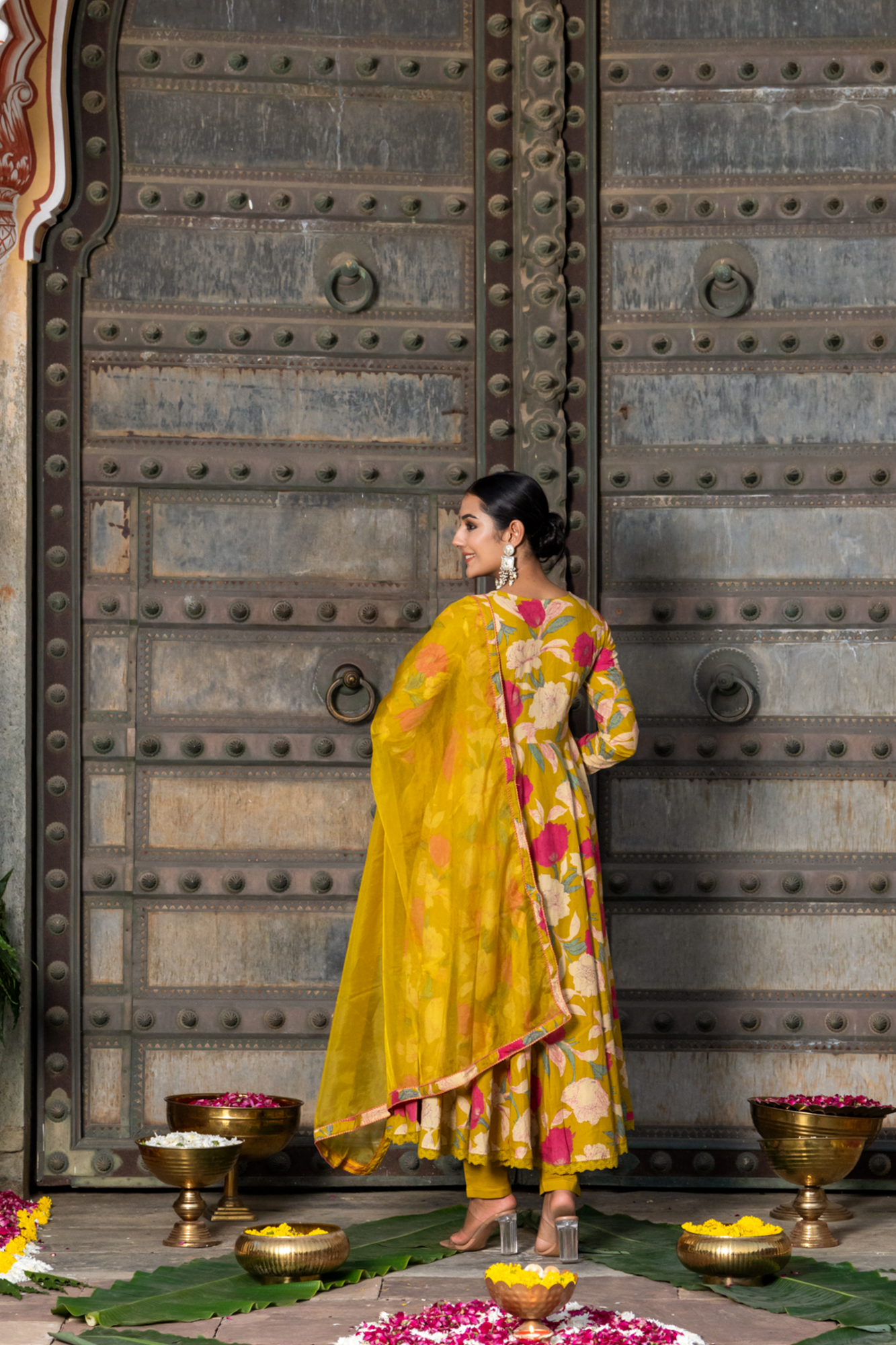 MUSTARD MELODY COTTON SUIT SET