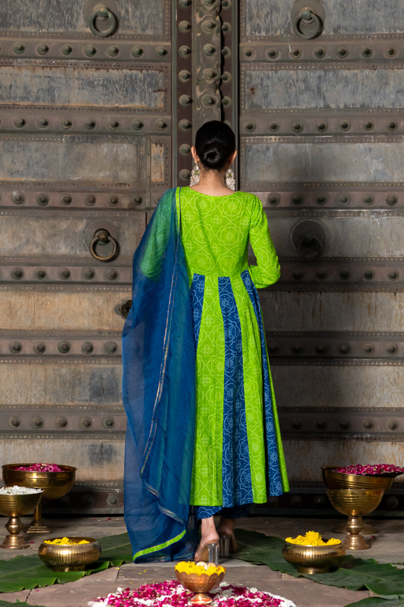 BANDHANI MELODY COTTON SUIT SET