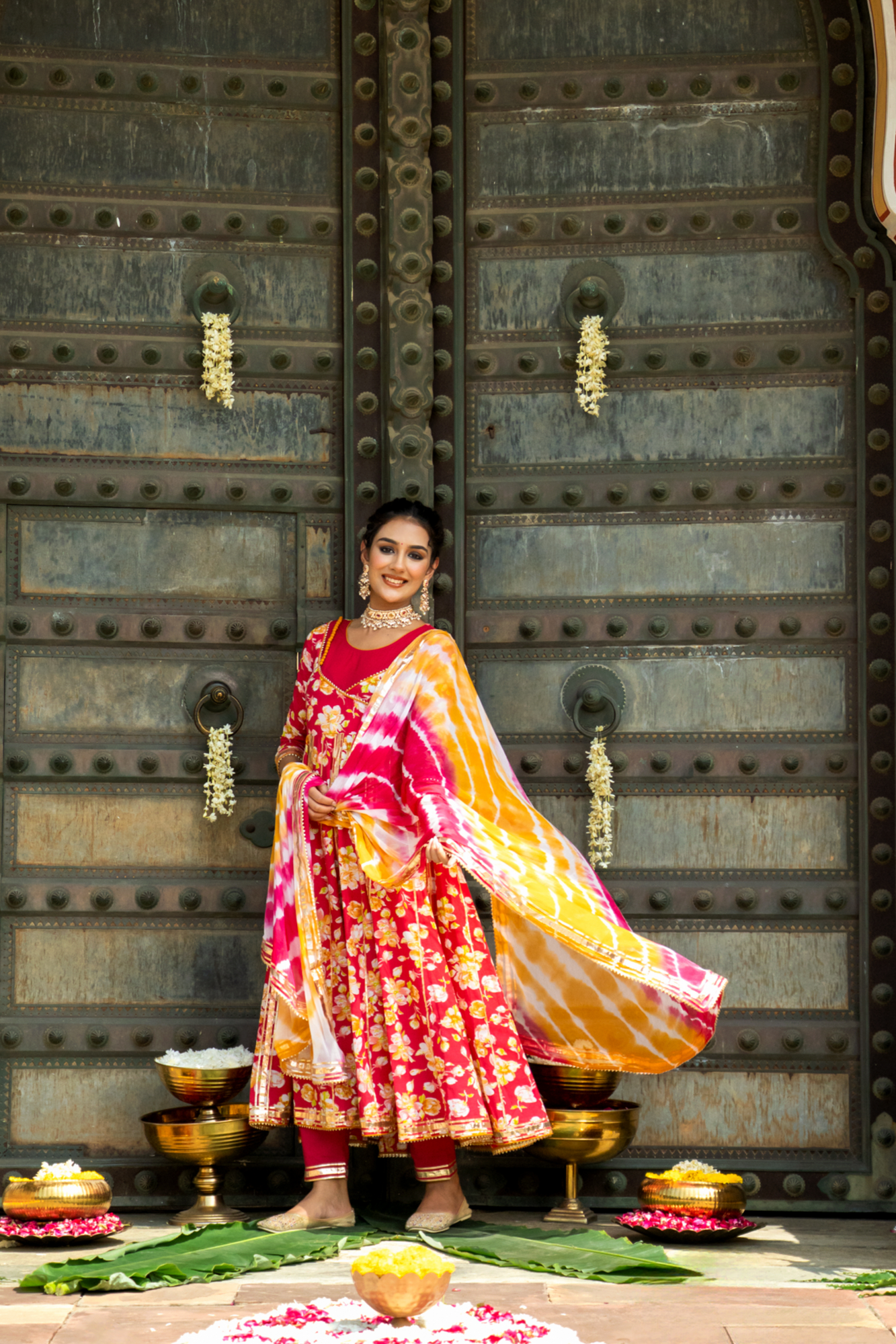 RANI FLORAL DREAM ANARKALI SET